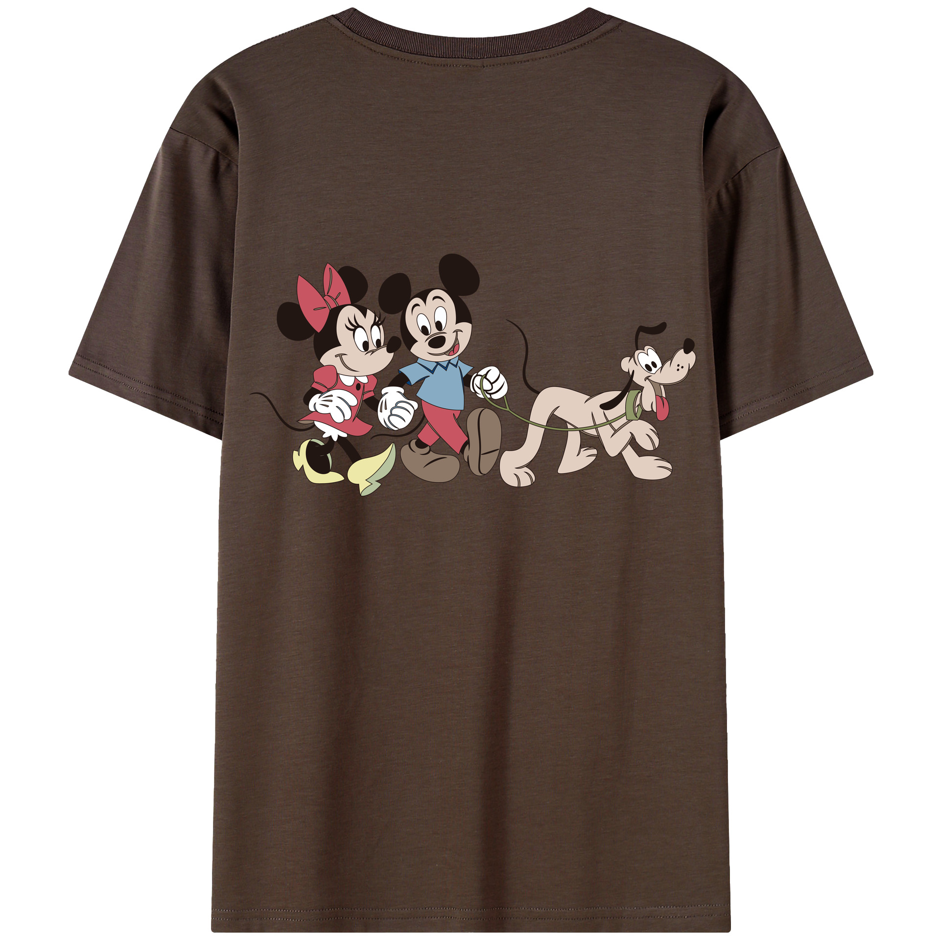 （画像用） ミッキーマウス Mickey Mouse 綿100％半袖Tシャツ（背面プリント）