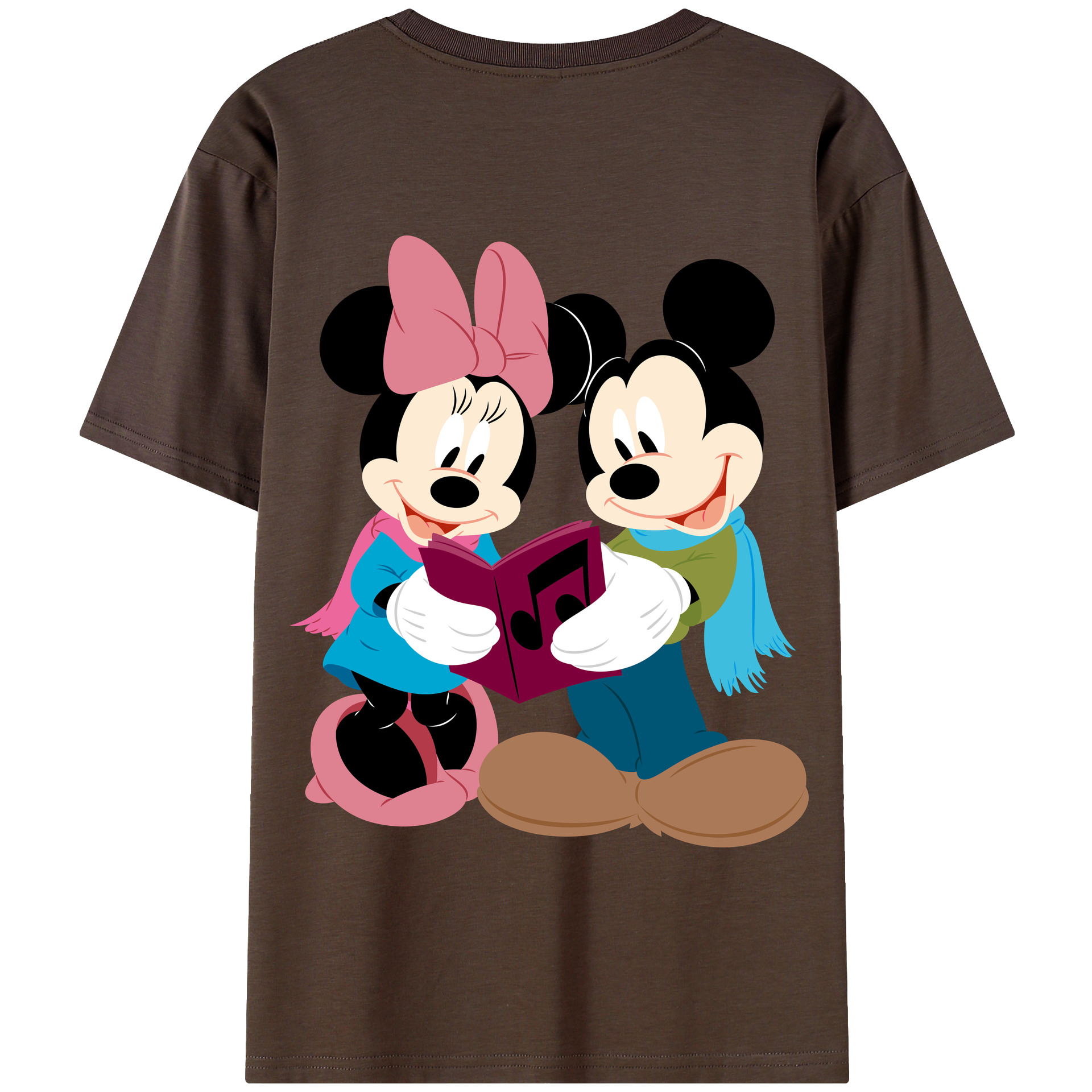 （画像用） ミッキーマウス Mickey Mouse 綿100％半袖Tシャツ（背面プリント）