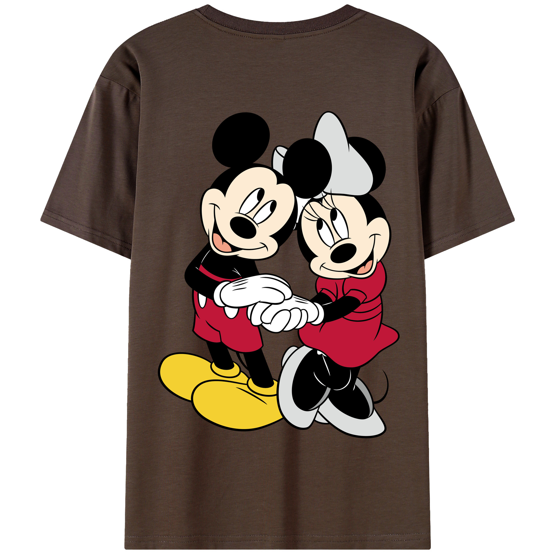 （画像用） ミッキーマウス Mickey Mouse 綿100％半袖Tシャツ（背面プリント）