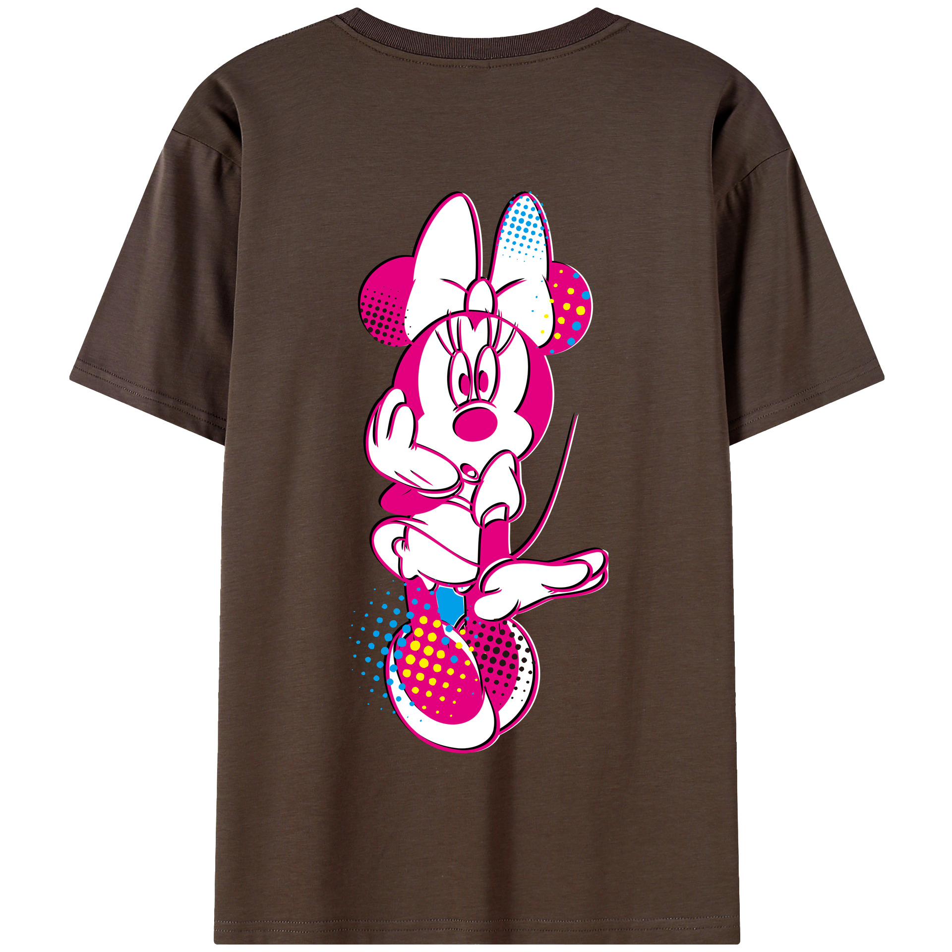 （画像用） ミッキーマウス Mickey Mouse 綿100％半袖Tシャツ（背面プリント）