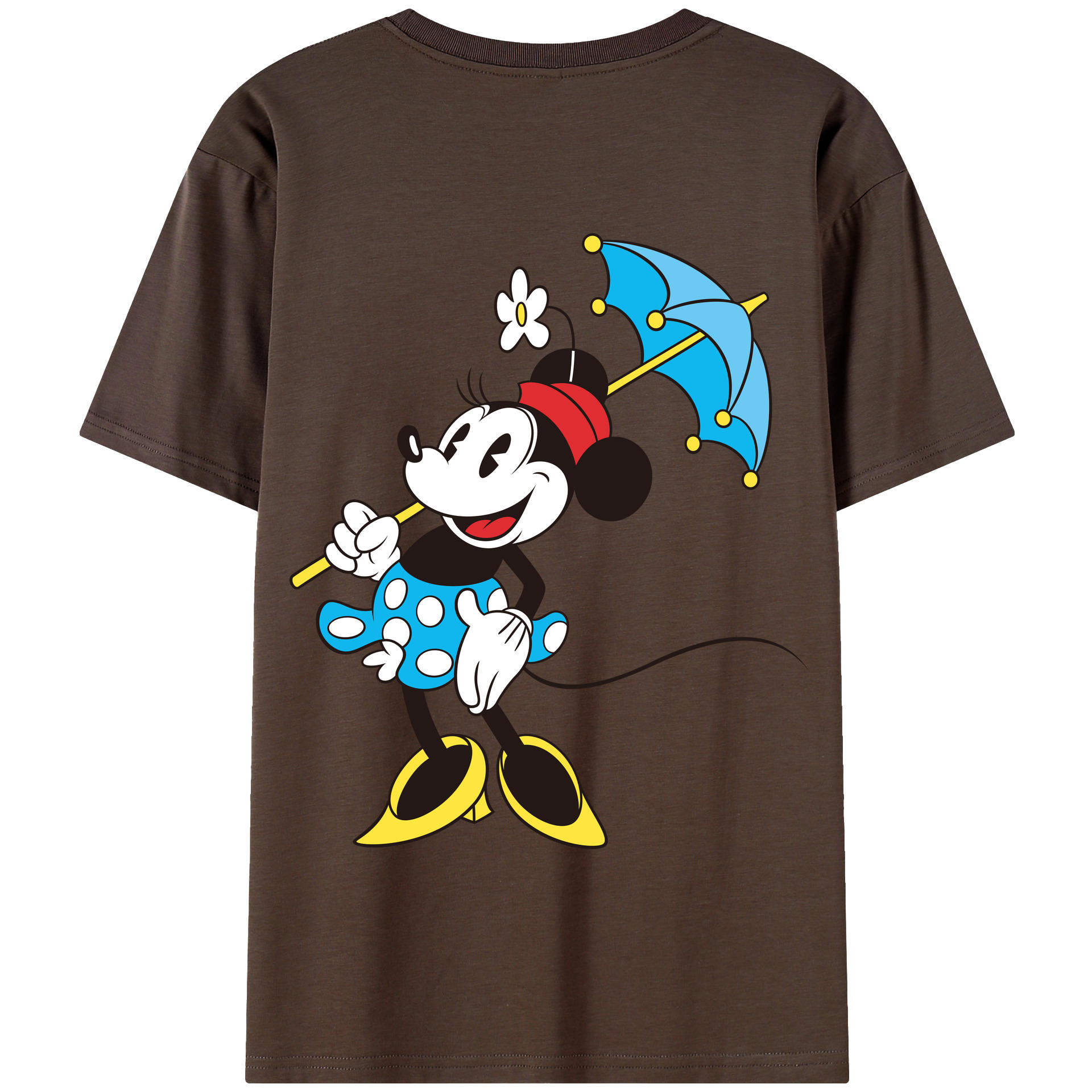（画像用） ミッキーマウス Mickey Mouse 綿100％半袖Tシャツ（背面プリント）