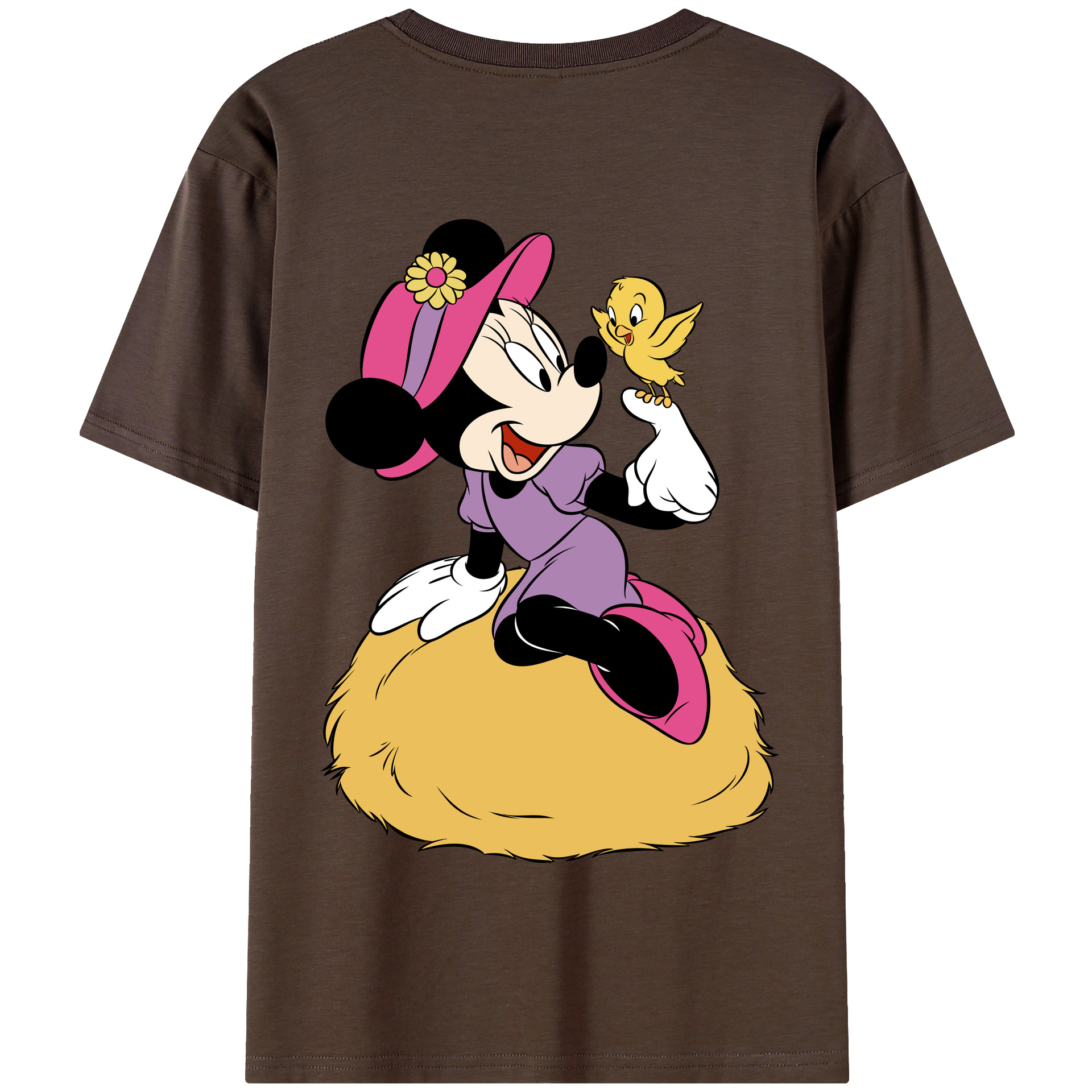 （画像用） ミッキーマウス Mickey Mouse 綿100％半袖Tシャツ（背面プリント）