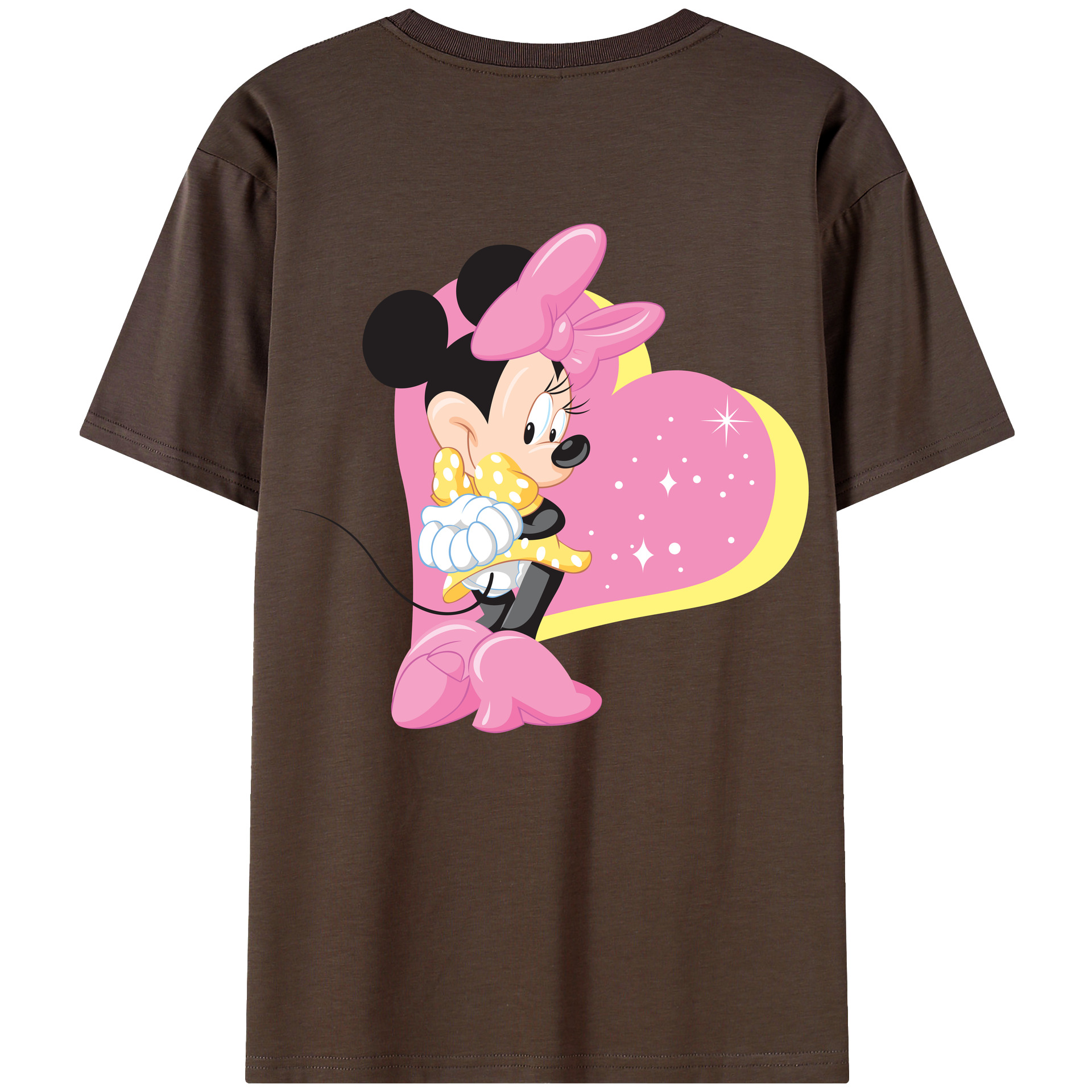 （画像用） ミッキーマウス Mickey Mouse 綿100％半袖Tシャツ（背面プリント）