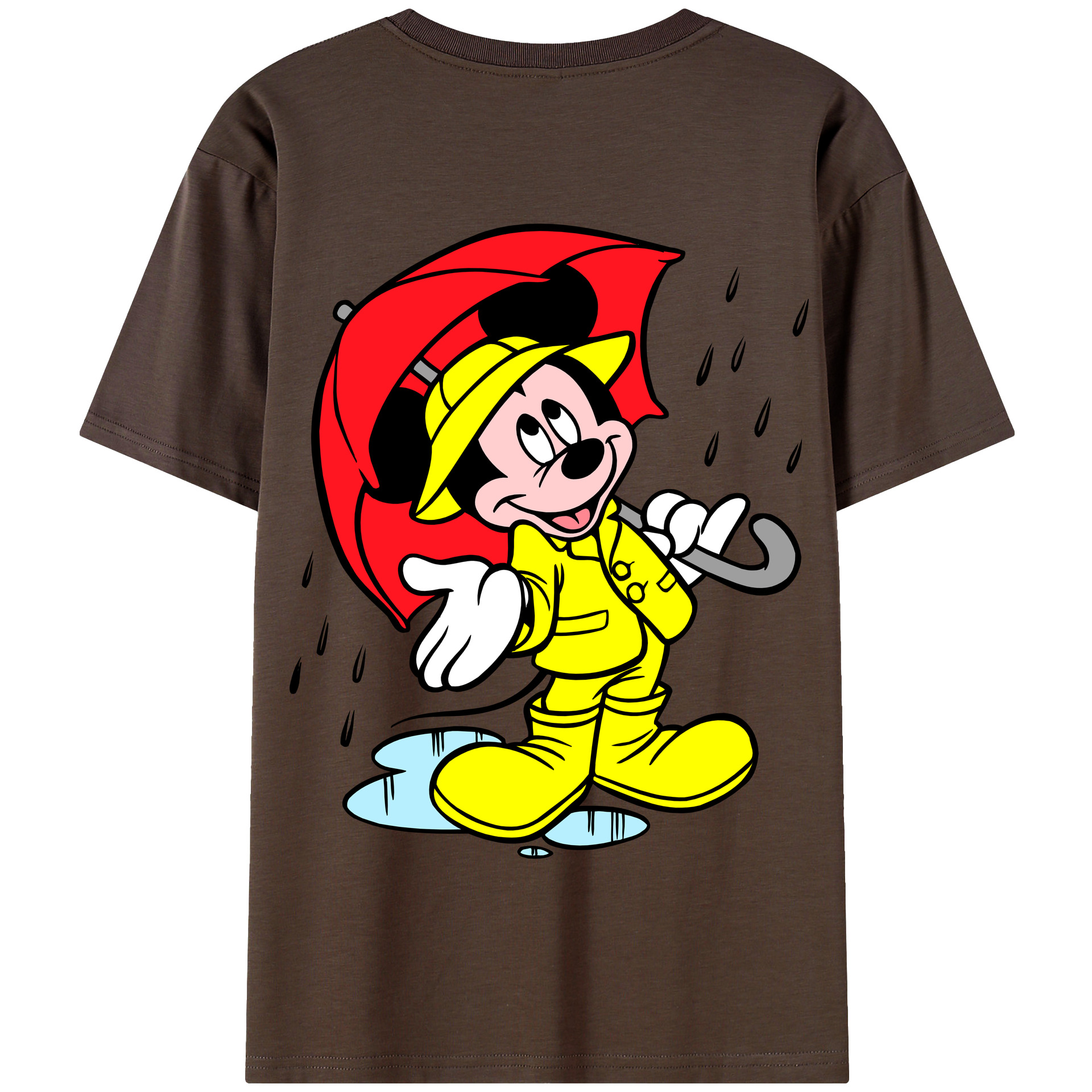 （画像用） ミッキーマウス Mickey Mouse 綿100％半袖Tシャツ（背面プリント）