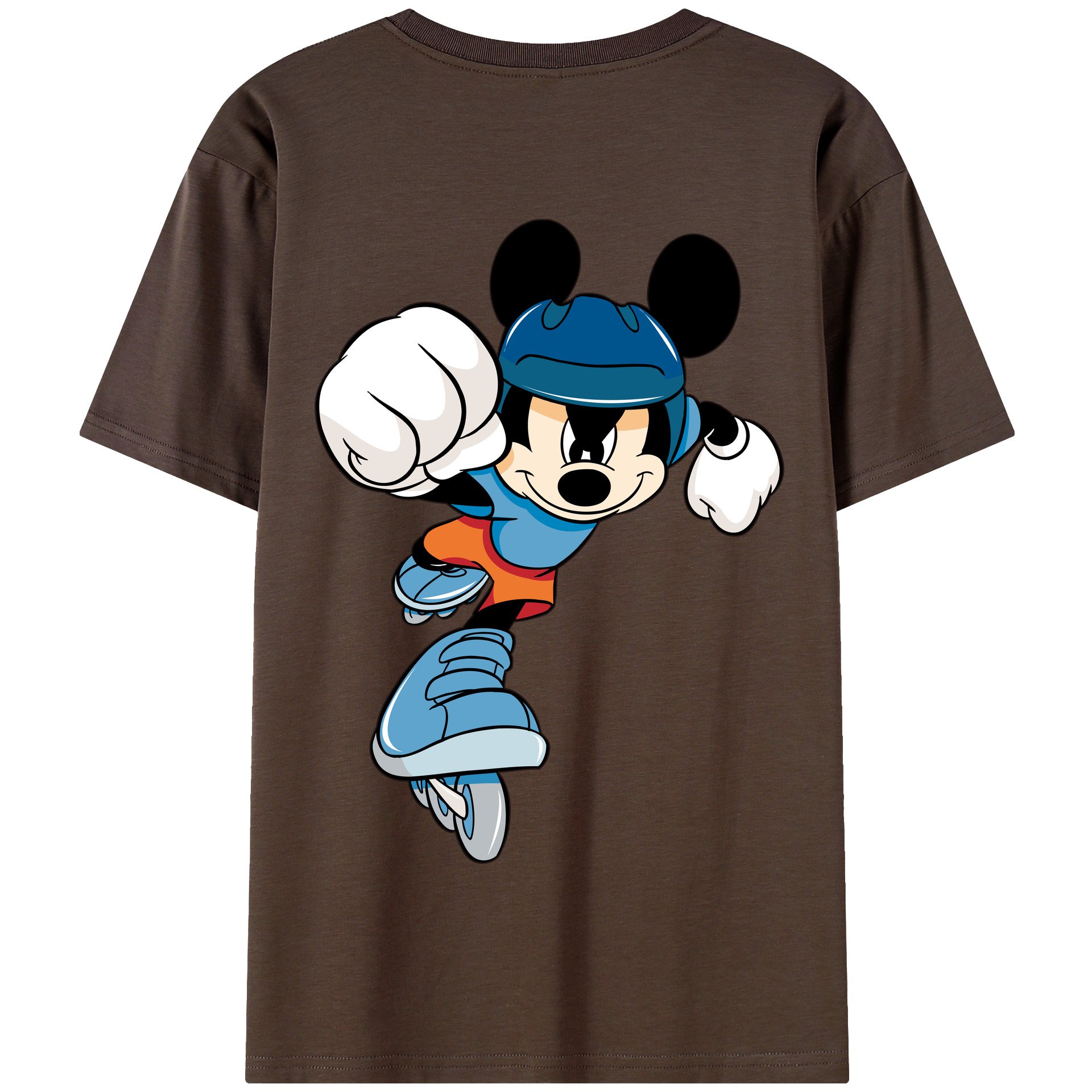 （画像用） ミッキーマウス Mickey Mouse 綿100％半袖Tシャツ（背面プリント）