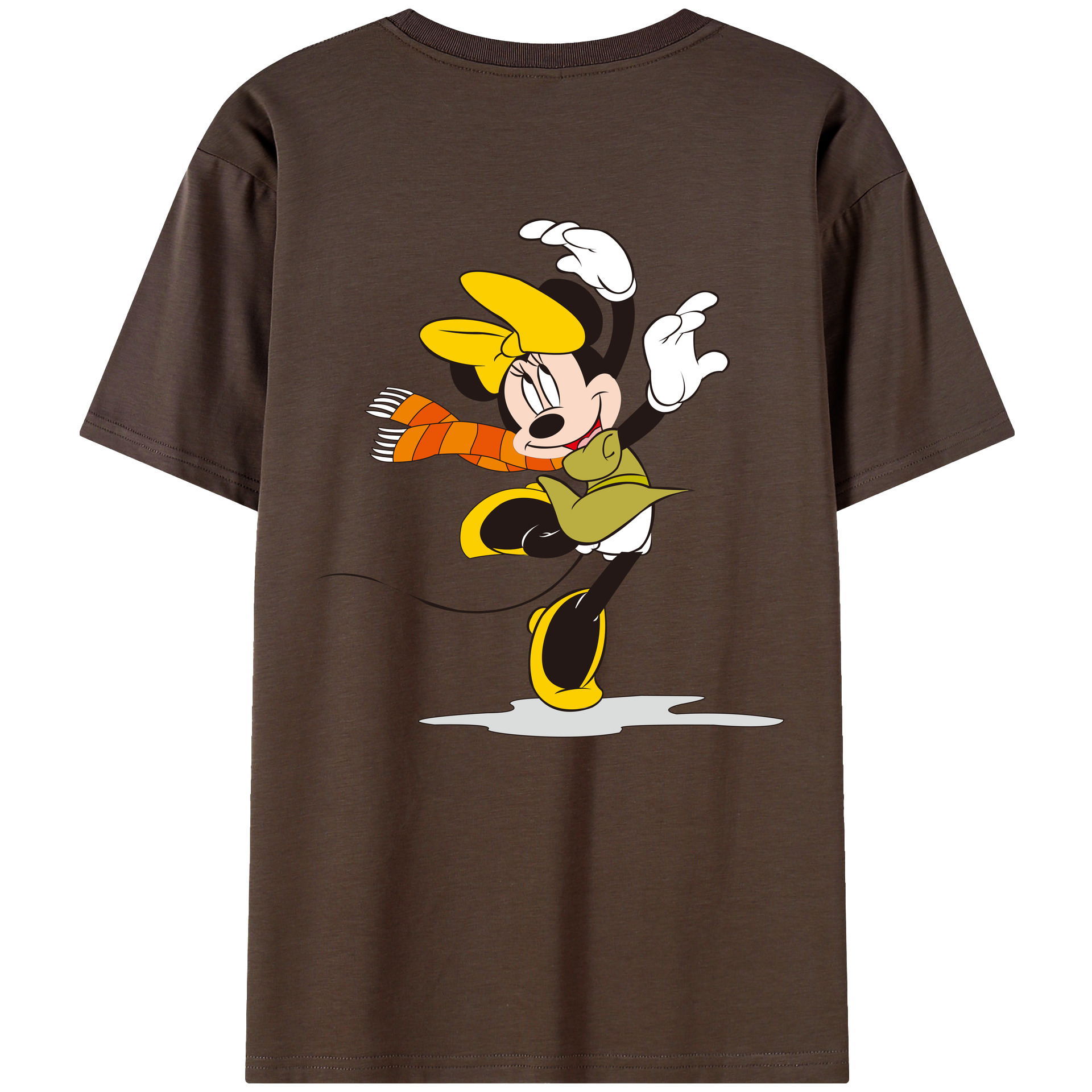 （画像用） ミッキーマウス Mickey Mouse 綿100％半袖Tシャツ（背面プリント）