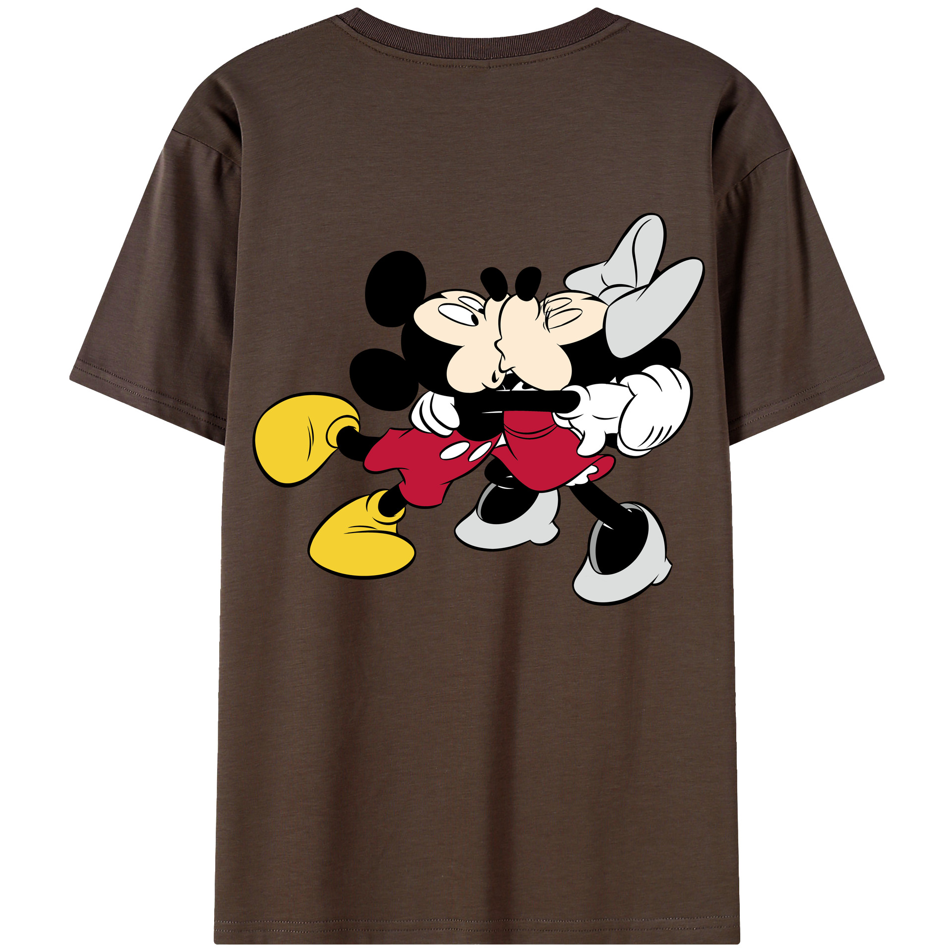 （画像用） ミッキーマウス Mickey Mouse 綿100％半袖Tシャツ（背面プリント）