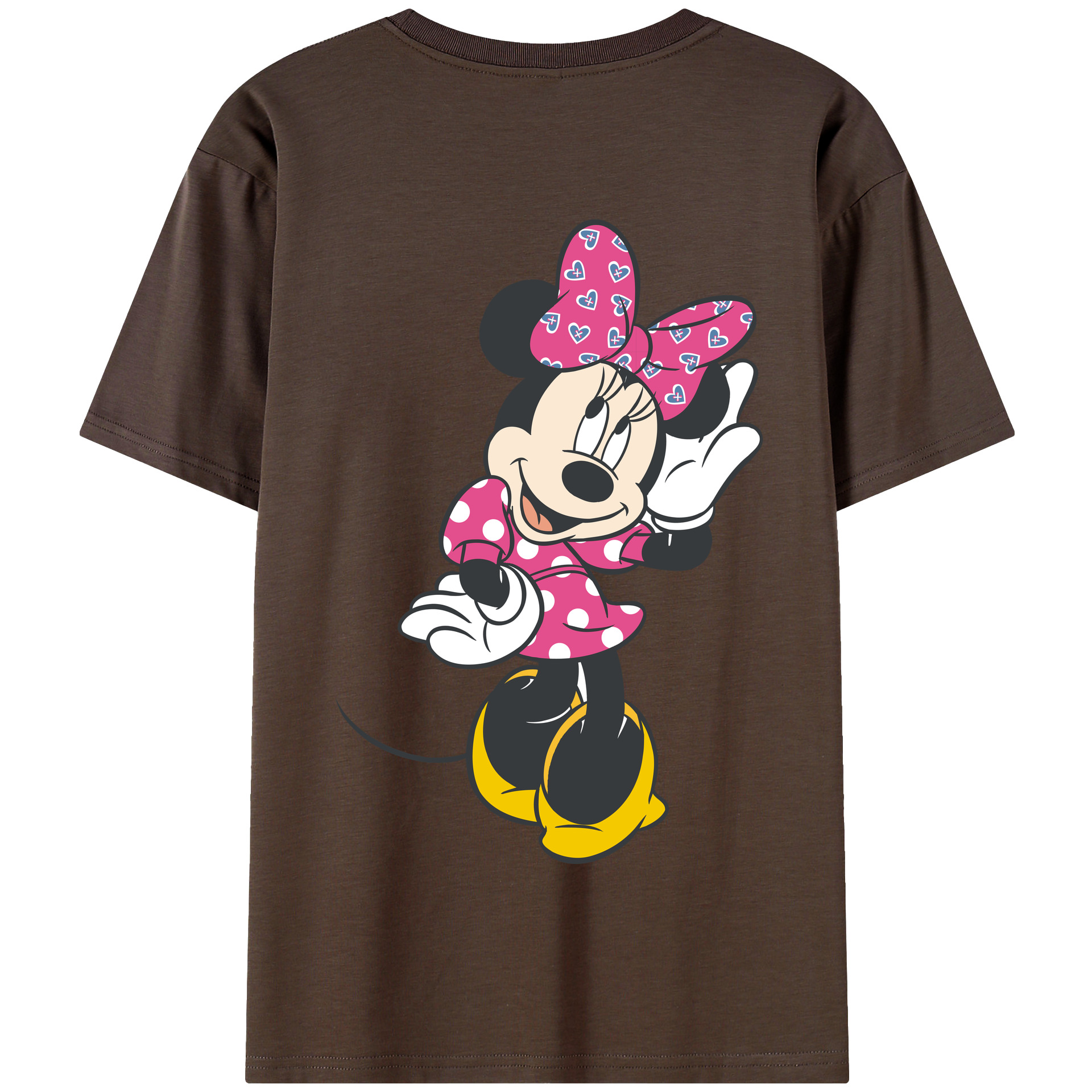 （画像用） ミッキーマウス Mickey Mouse 綿100％半袖Tシャツ（背面プリント）