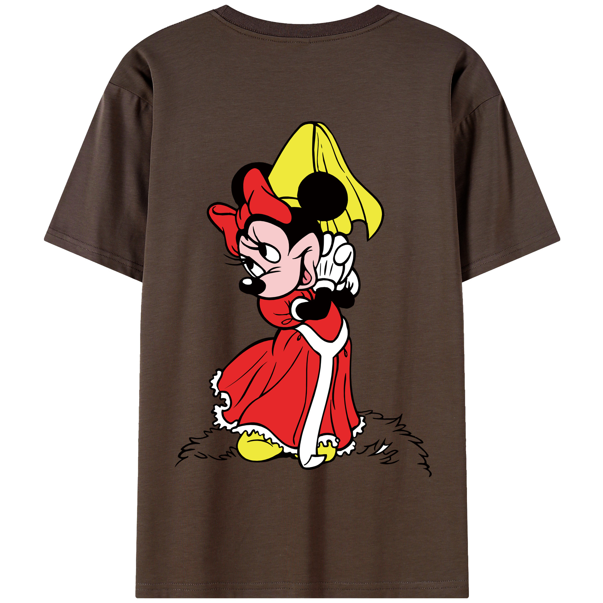 （画像用） ミッキーマウス Mickey Mouse 綿100％半袖Tシャツ（背面プリント）