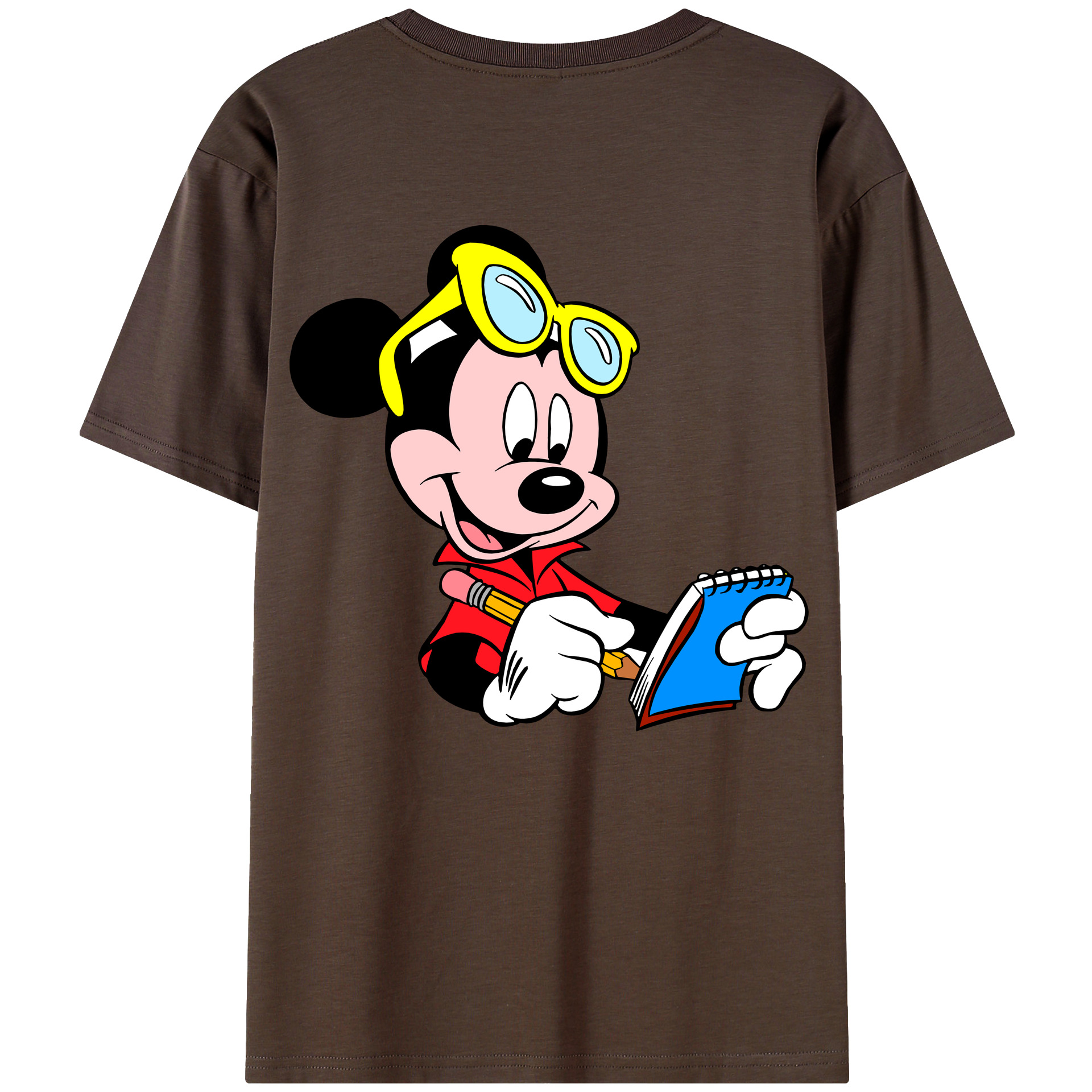 （画像用） ミッキーマウス Mickey Mouse 綿100％半袖Tシャツ（背面プリント）