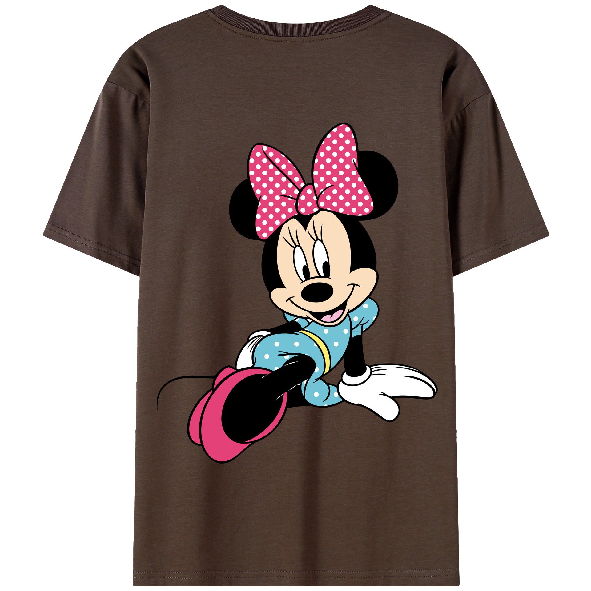 （画像用） ミッキーマウス Mickey Mouse 綿100％半袖Tシャツ（背面プリント）