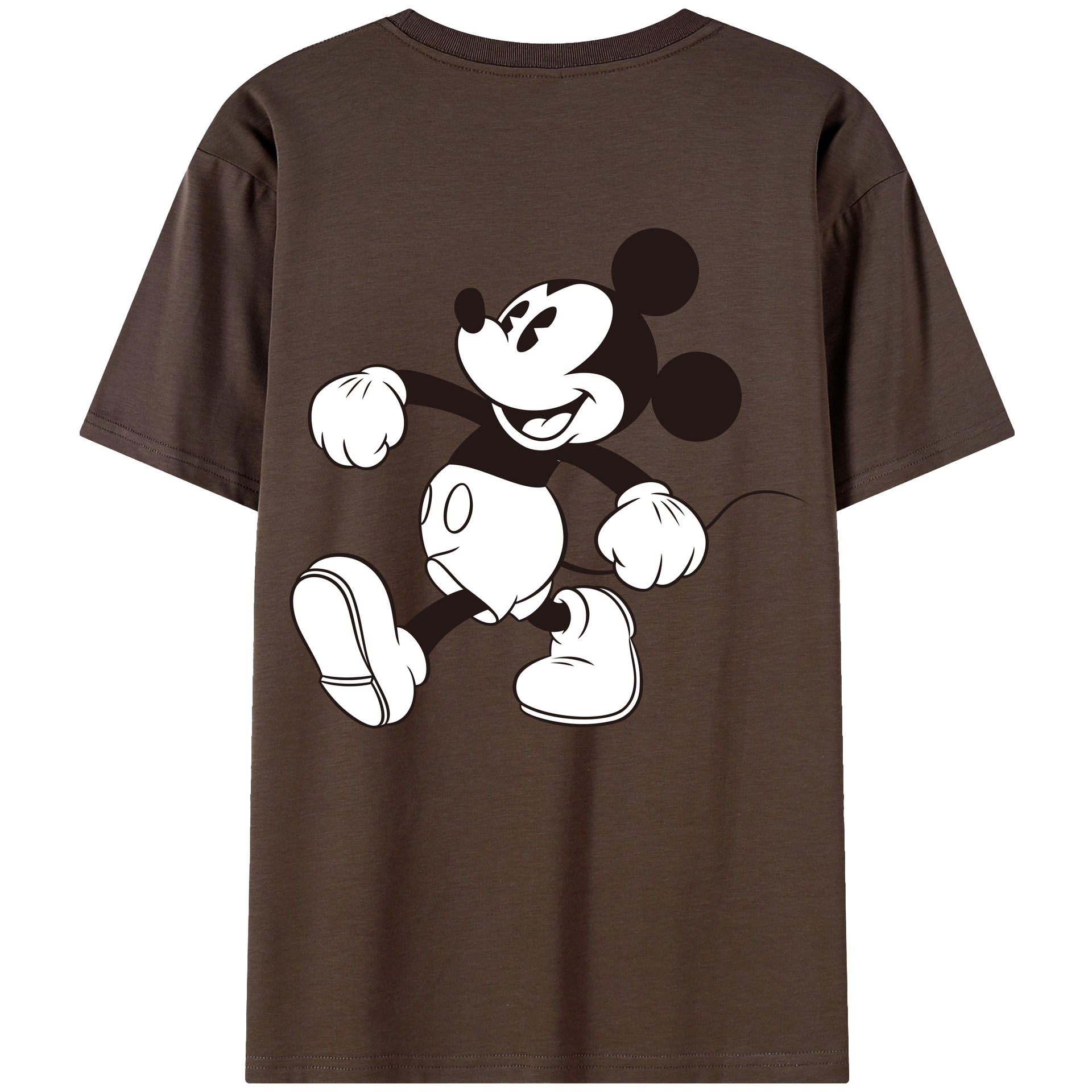 （画像用） ミッキーマウス Mickey Mouse 綿100％半袖Tシャツ（背面プリント）