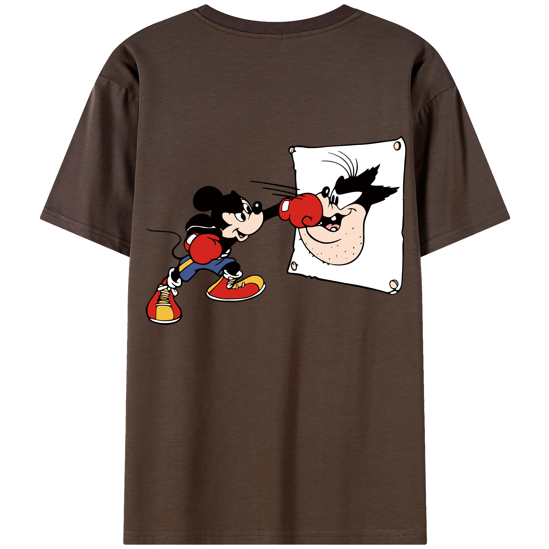 （画像用） ミッキーマウス Mickey Mouse 綿100％半袖Tシャツ（背面プリント）
