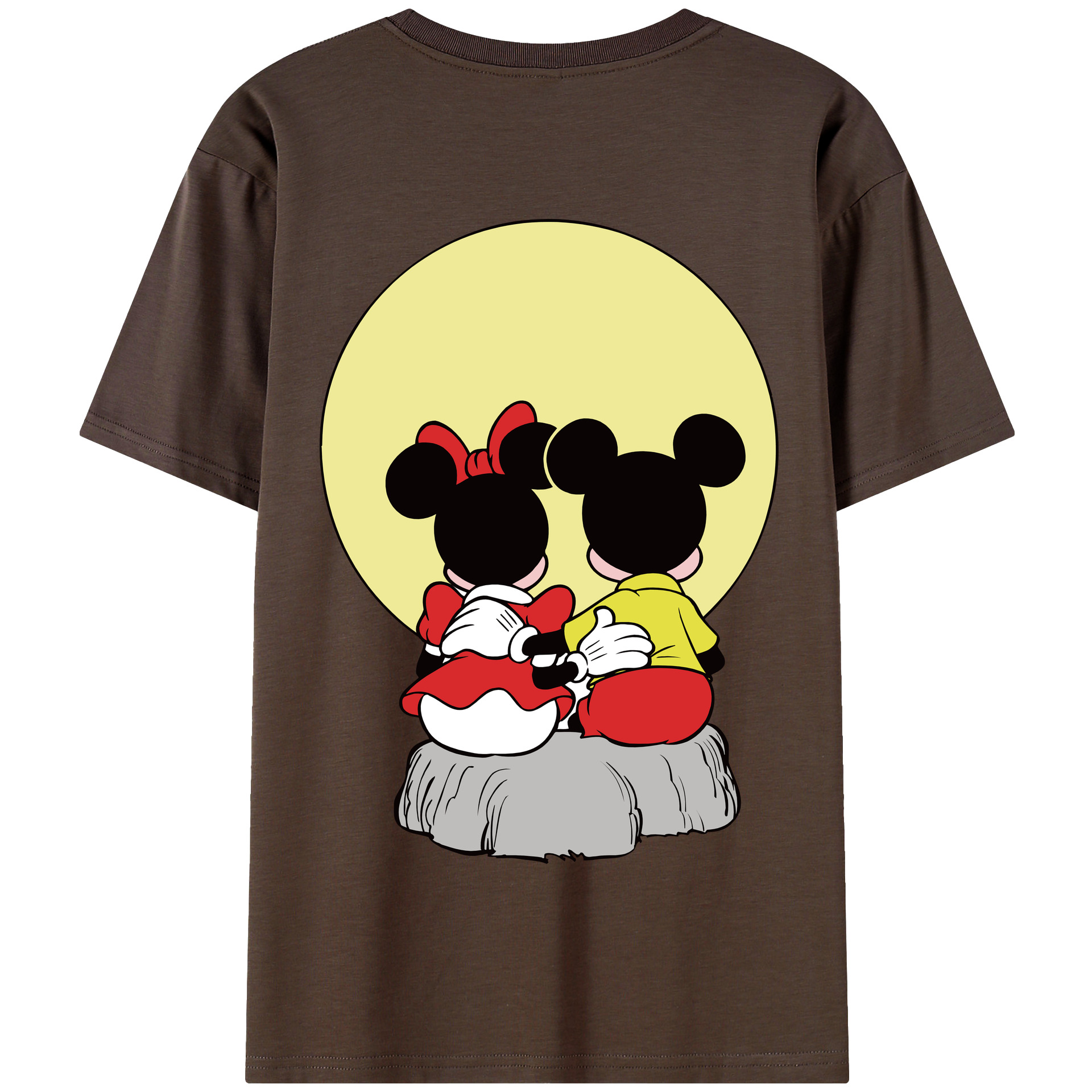 （画像用） ミッキーマウス Mickey Mouse 綿100％半袖Tシャツ（背面プリント）