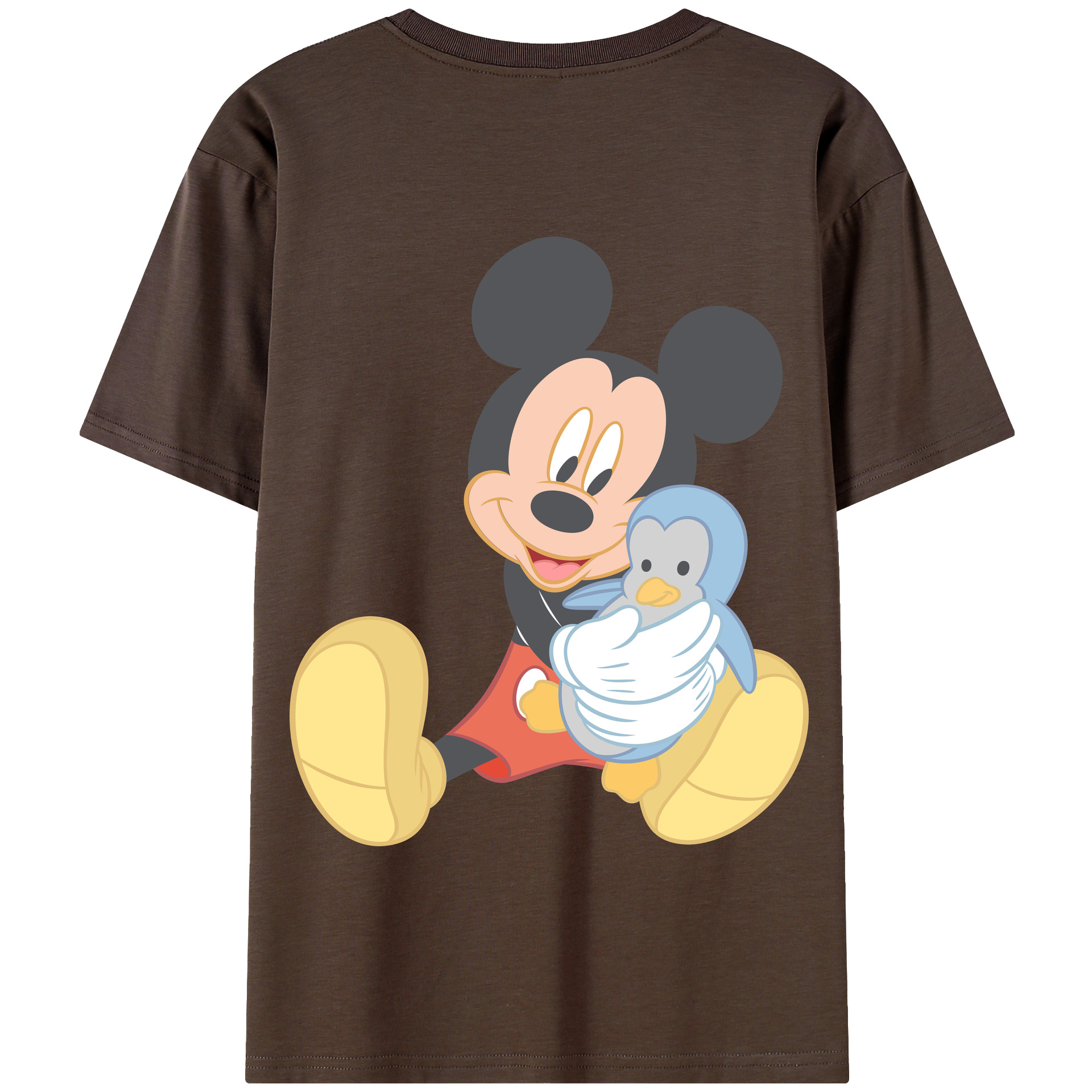 （画像用） ミッキーマウス Mickey Mouse 綿100％半袖Tシャツ（背面プリント）