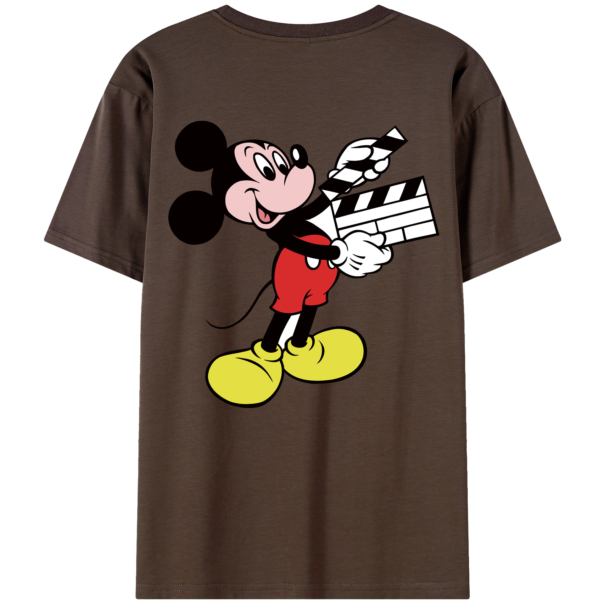 （画像用） ミッキーマウス Mickey Mouse 綿100％半袖Tシャツ（背面プリント）