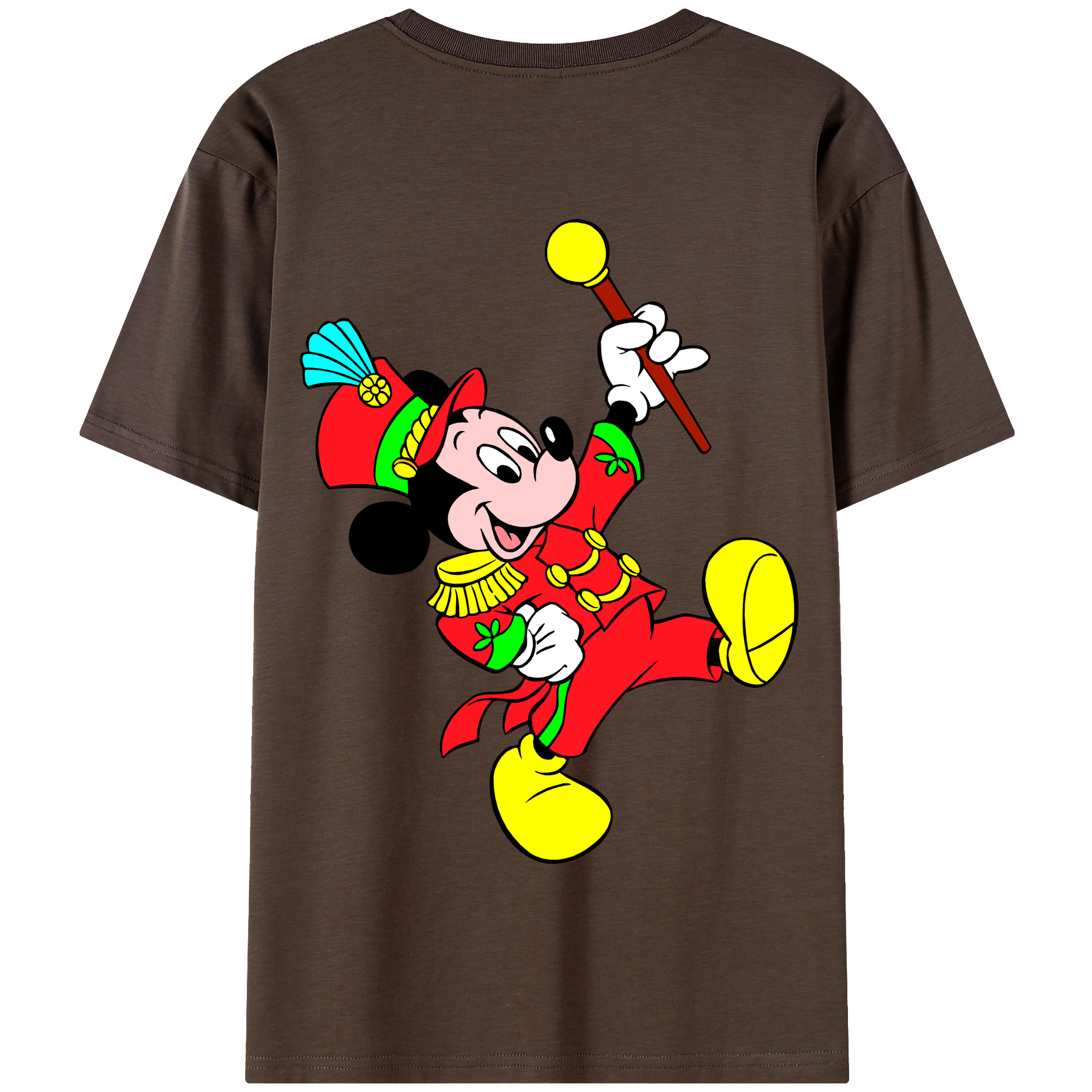 （画像用） ミッキーマウス Mickey Mouse 綿100％半袖Tシャツ（背面プリント）