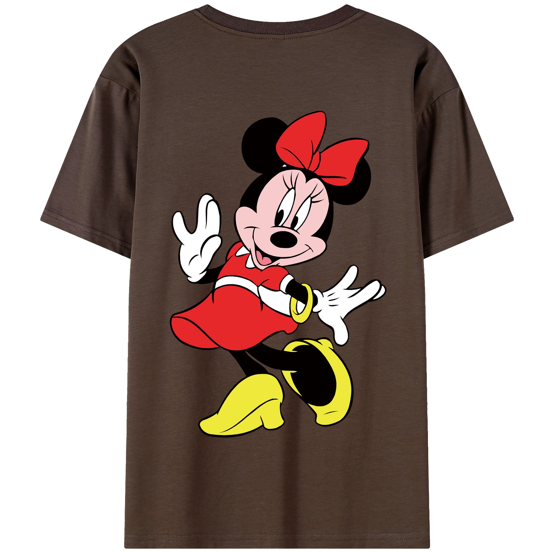 （画像用） ミッキーマウス Mickey Mouse 綿100％半袖Tシャツ（背面プリント）