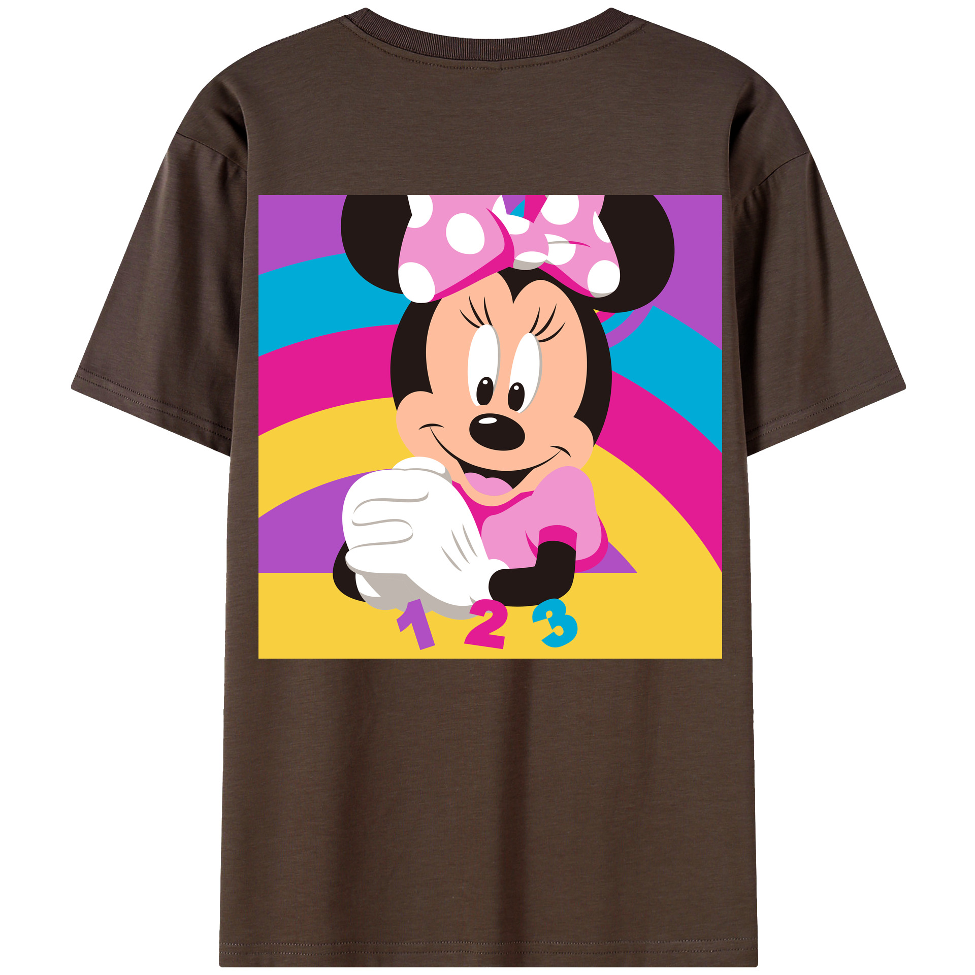 （画像用） ミッキーマウス Mickey Mouse 綿100％半袖Tシャツ（背面プリント）