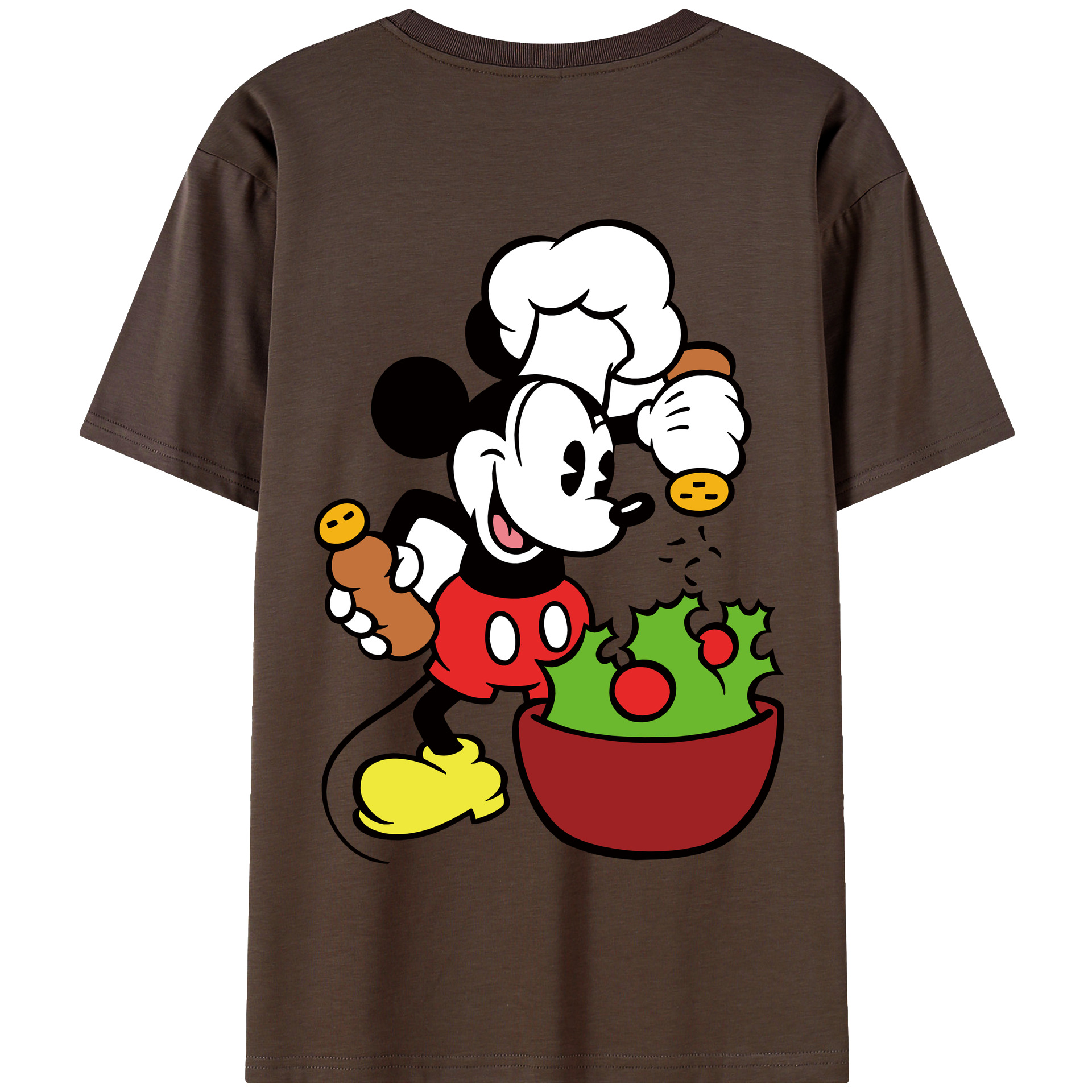 （画像用） ミッキーマウス Mickey Mouse 綿100％半袖Tシャツ（背面プリント）