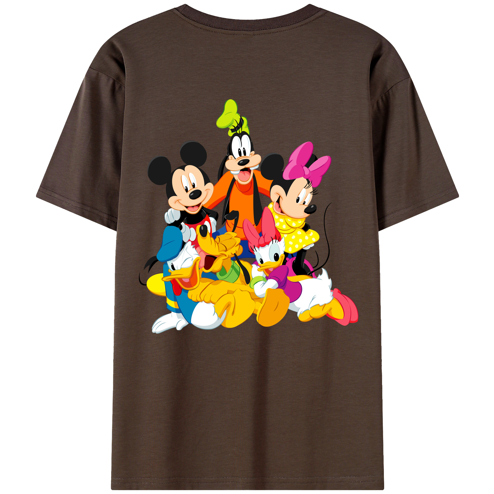 （画像用） ミッキーマウス Mickey Mouse 綿100％半袖Tシャツ（背面プリント）