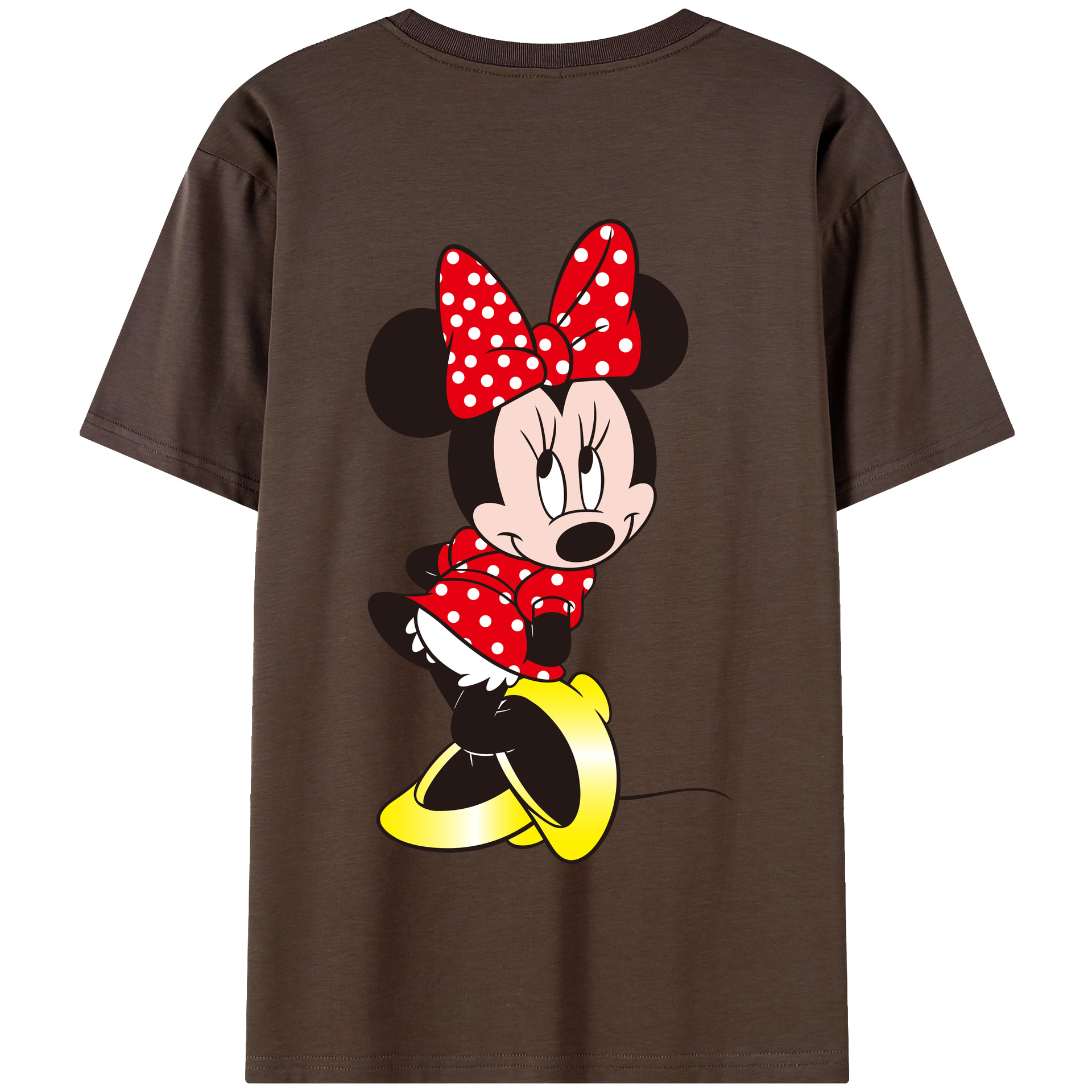 （画像用） ミッキーマウス Mickey Mouse 綿100％半袖Tシャツ（背面プリント）
