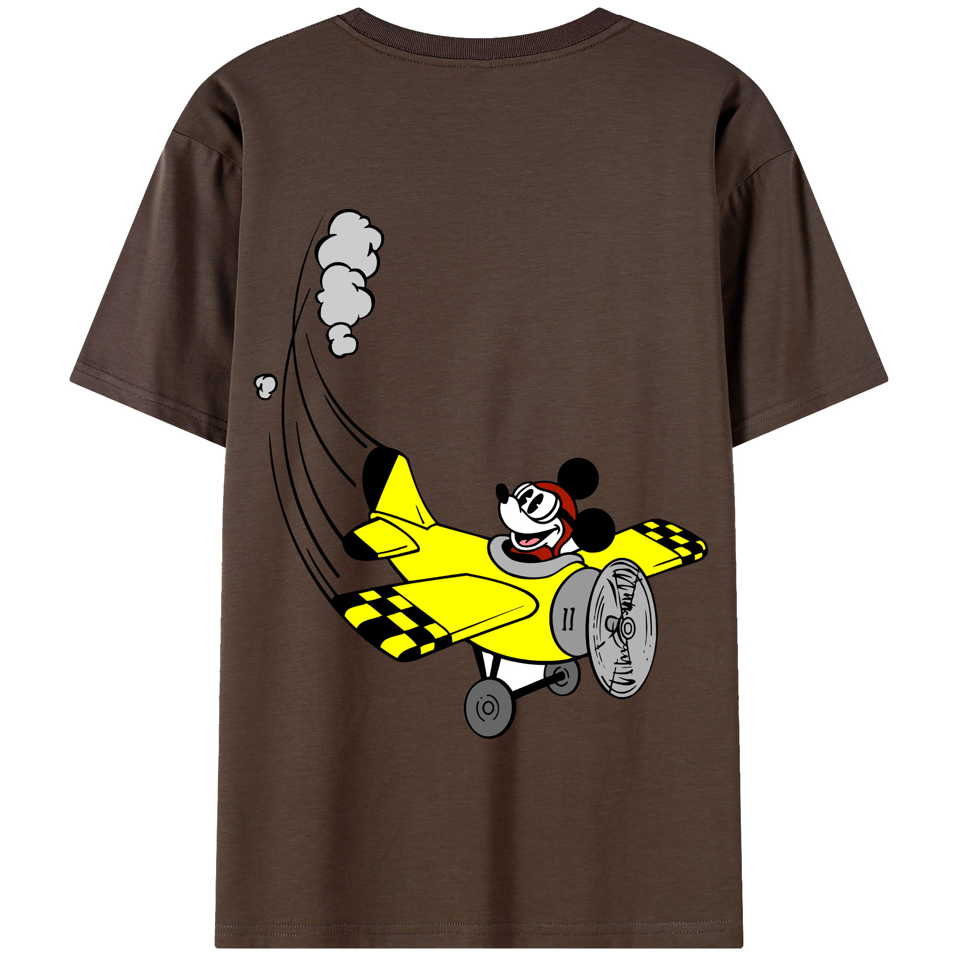 （画像用） ミッキーマウス Mickey Mouse 綿100％半袖Tシャツ（背面プリント）