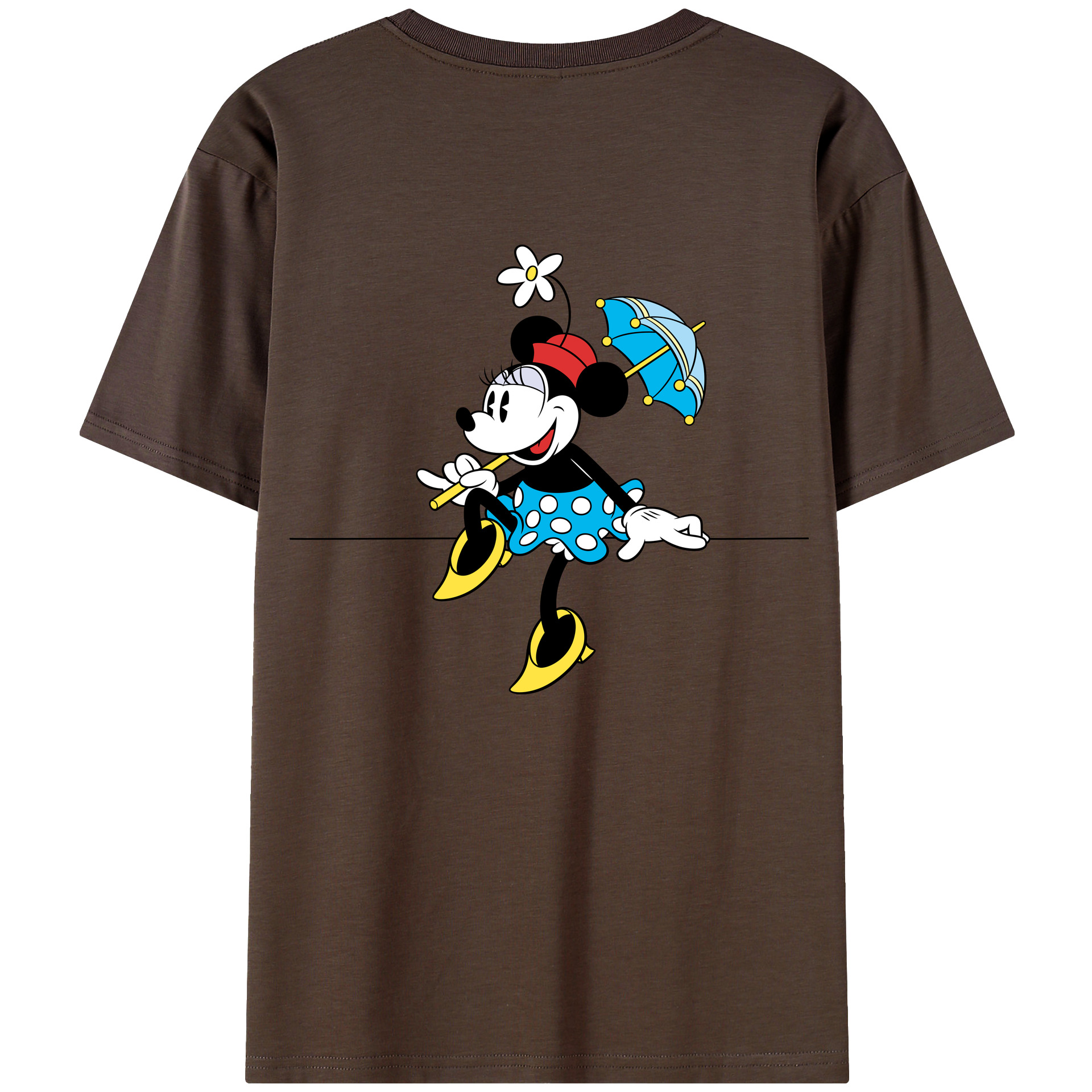 （画像用） ミッキーマウス Mickey Mouse 綿100％半袖Tシャツ（背面プリント）