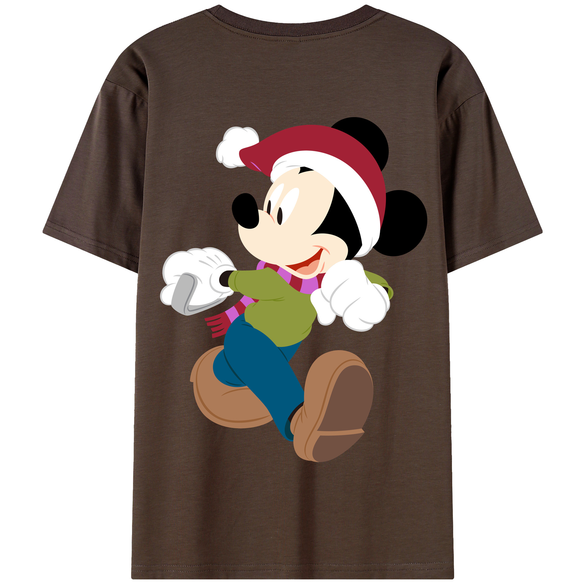（画像用） ミッキーマウス Mickey Mouse 綿100％半袖Tシャツ（背面プリント）
