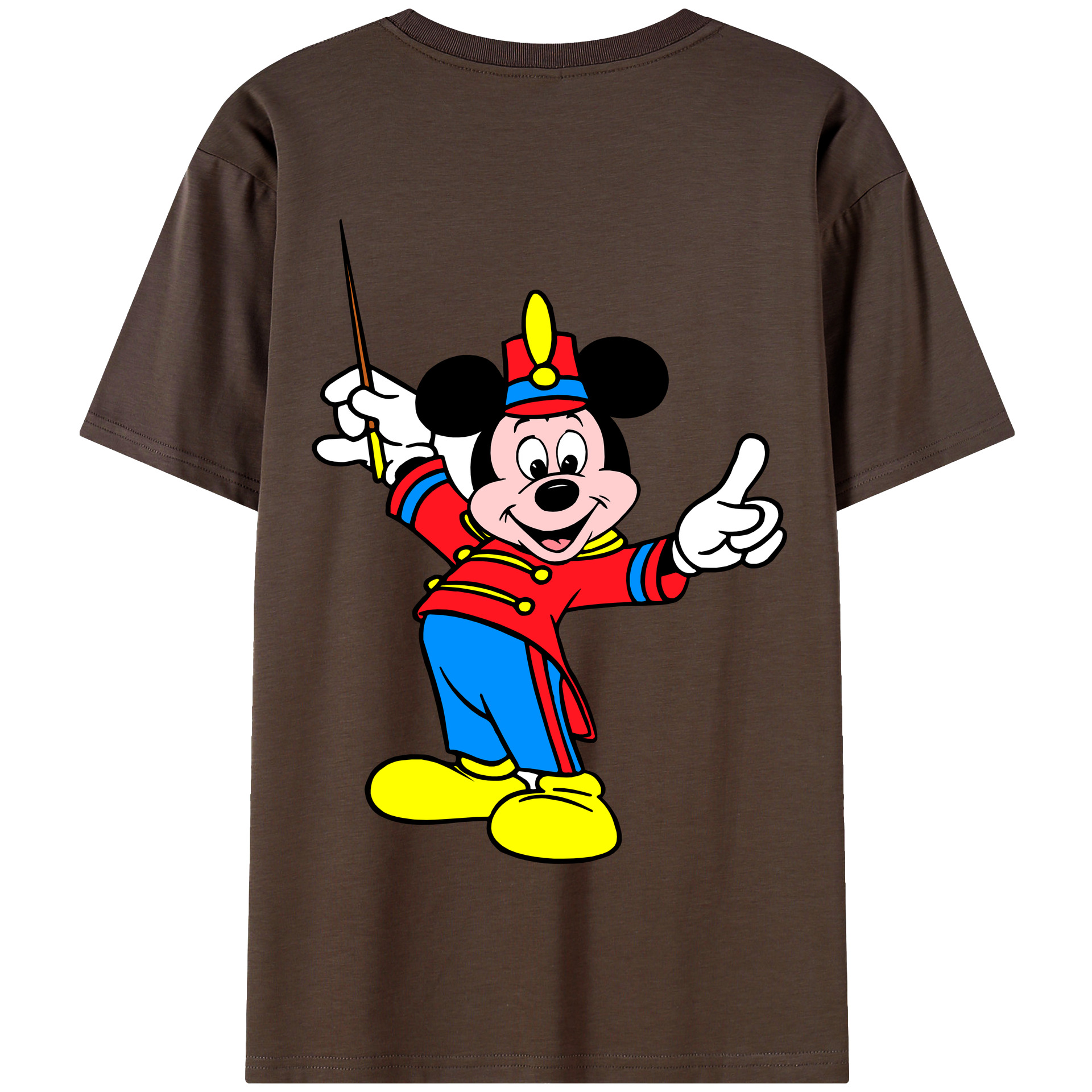 （画像用） ミッキーマウス Mickey Mouse 綿100％半袖Tシャツ（背面プリント）