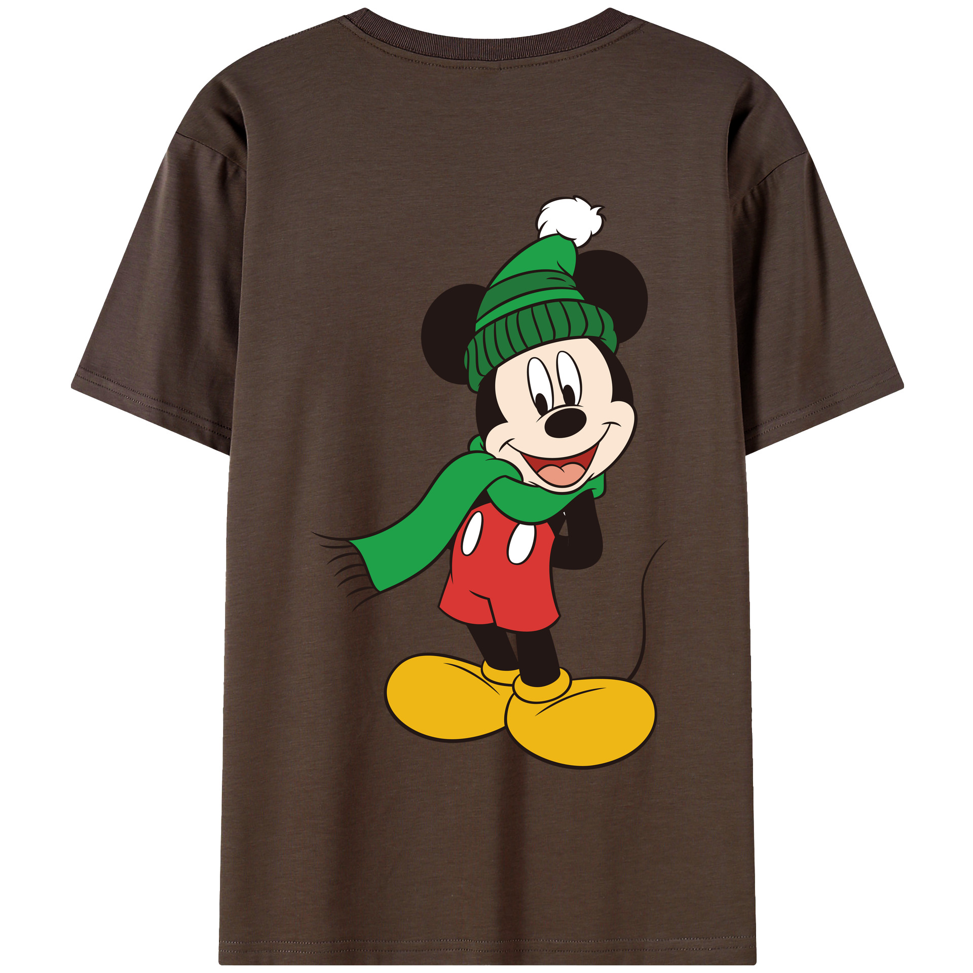 （画像用） ミッキーマウス Mickey Mouse 綿100％半袖Tシャツ（背面プリント）