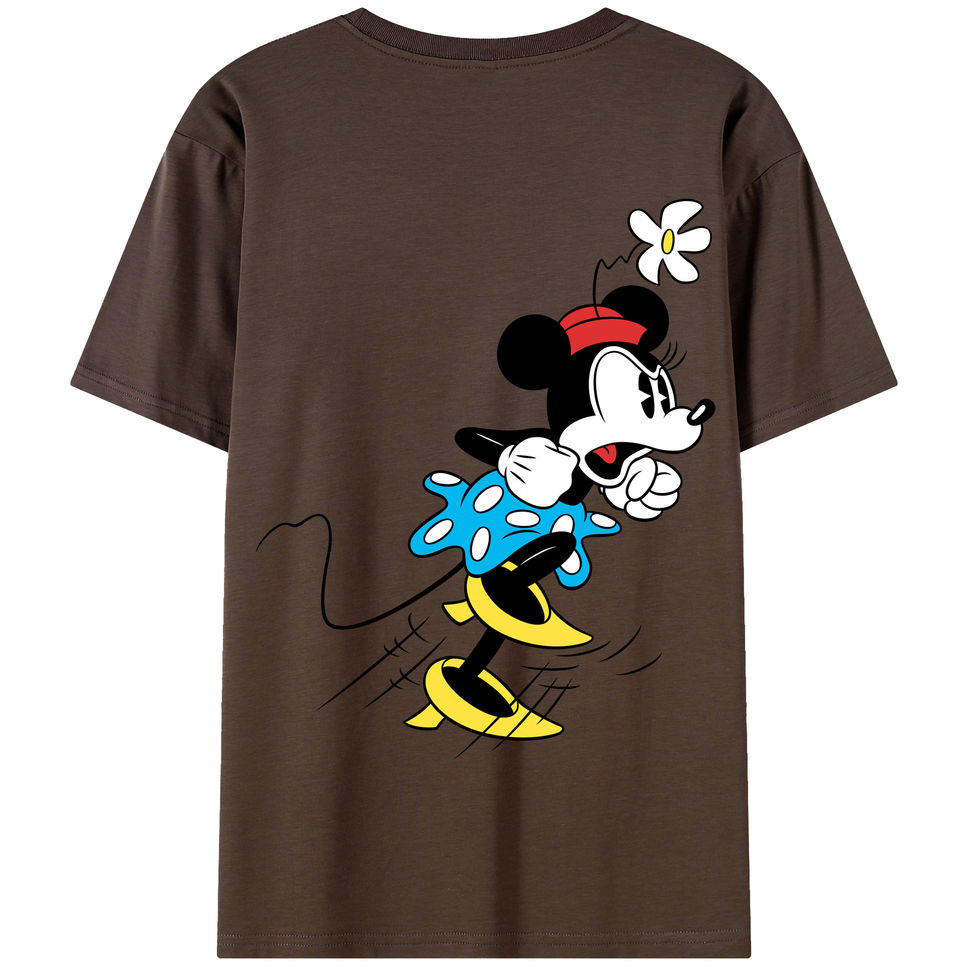 （画像用） ミッキーマウス Mickey Mouse 綿100％半袖Tシャツ（背面プリント）