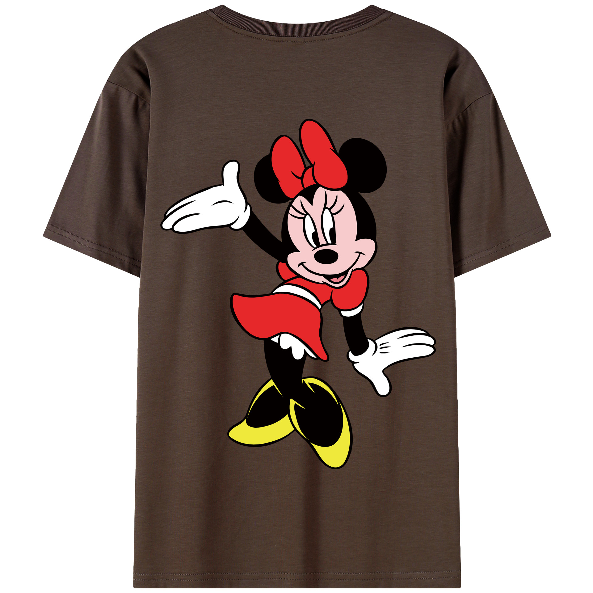 （画像用） ミッキーマウス Mickey Mouse 綿100％半袖Tシャツ（背面プリント）
