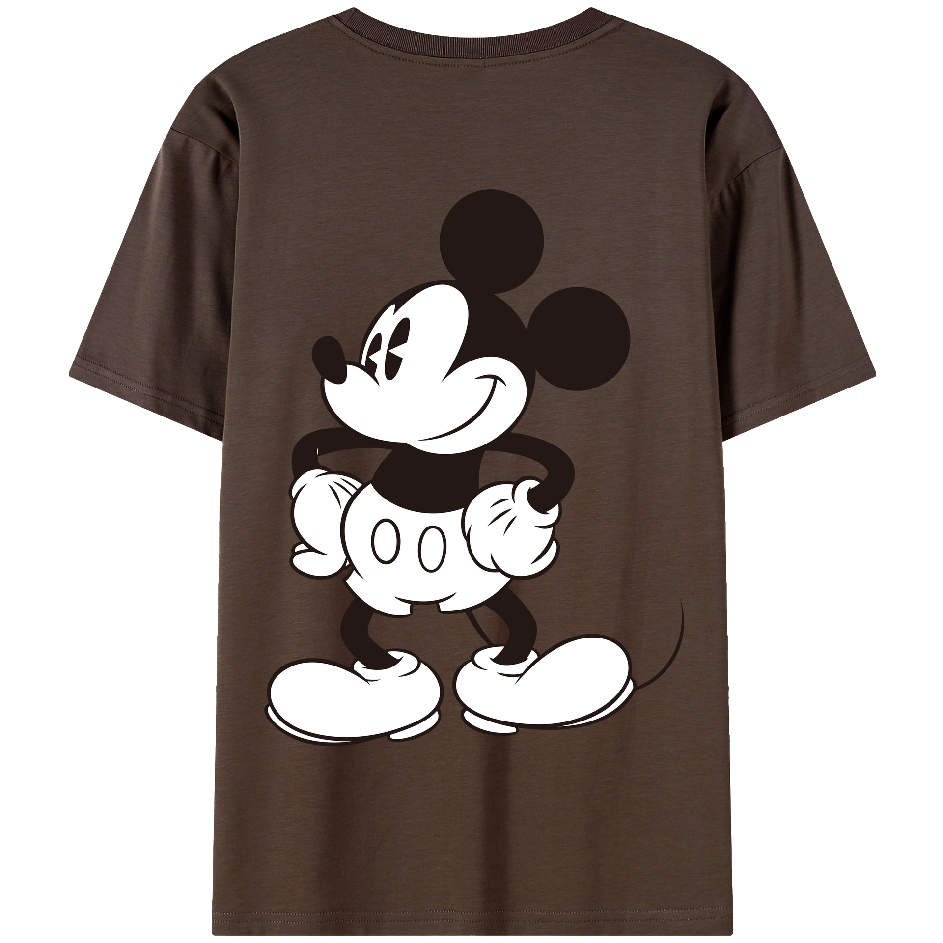 （画像用） ミッキーマウス Mickey Mouse 綿100％半袖Tシャツ（背面プリント）