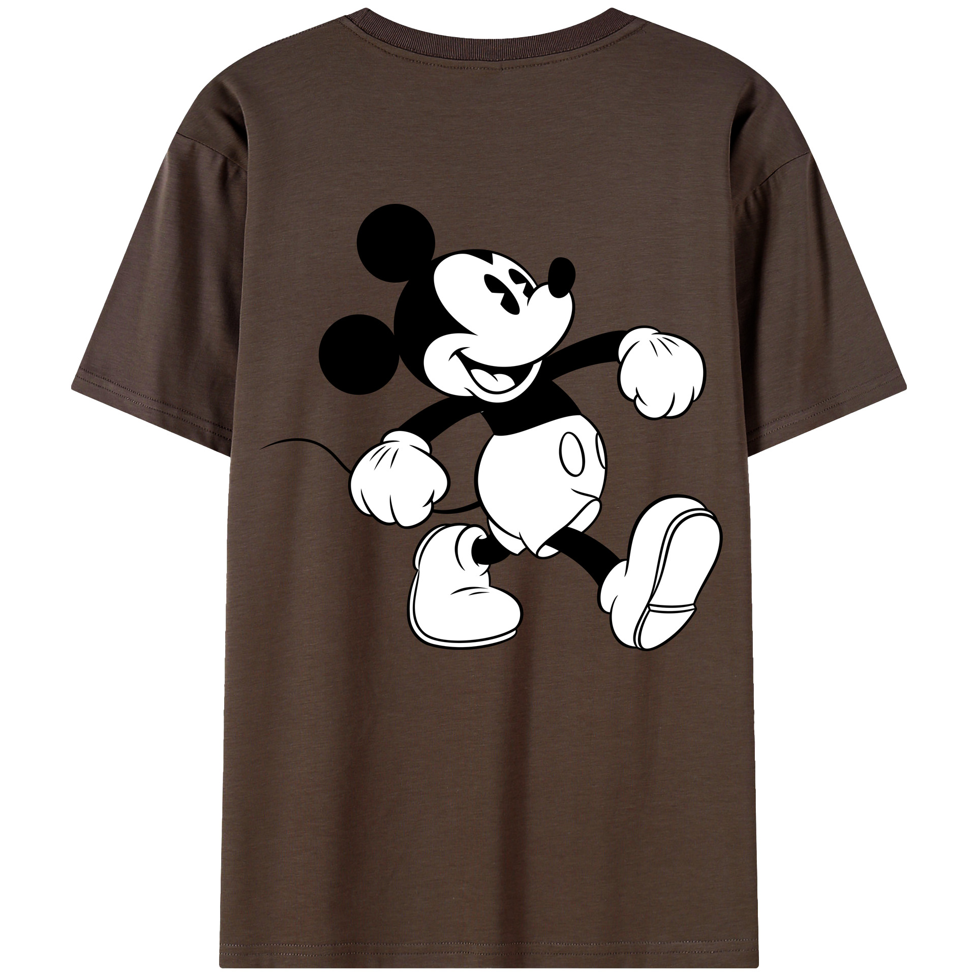 （画像用） ミッキーマウス Mickey Mouse 綿100％半袖Tシャツ（背面プリント）