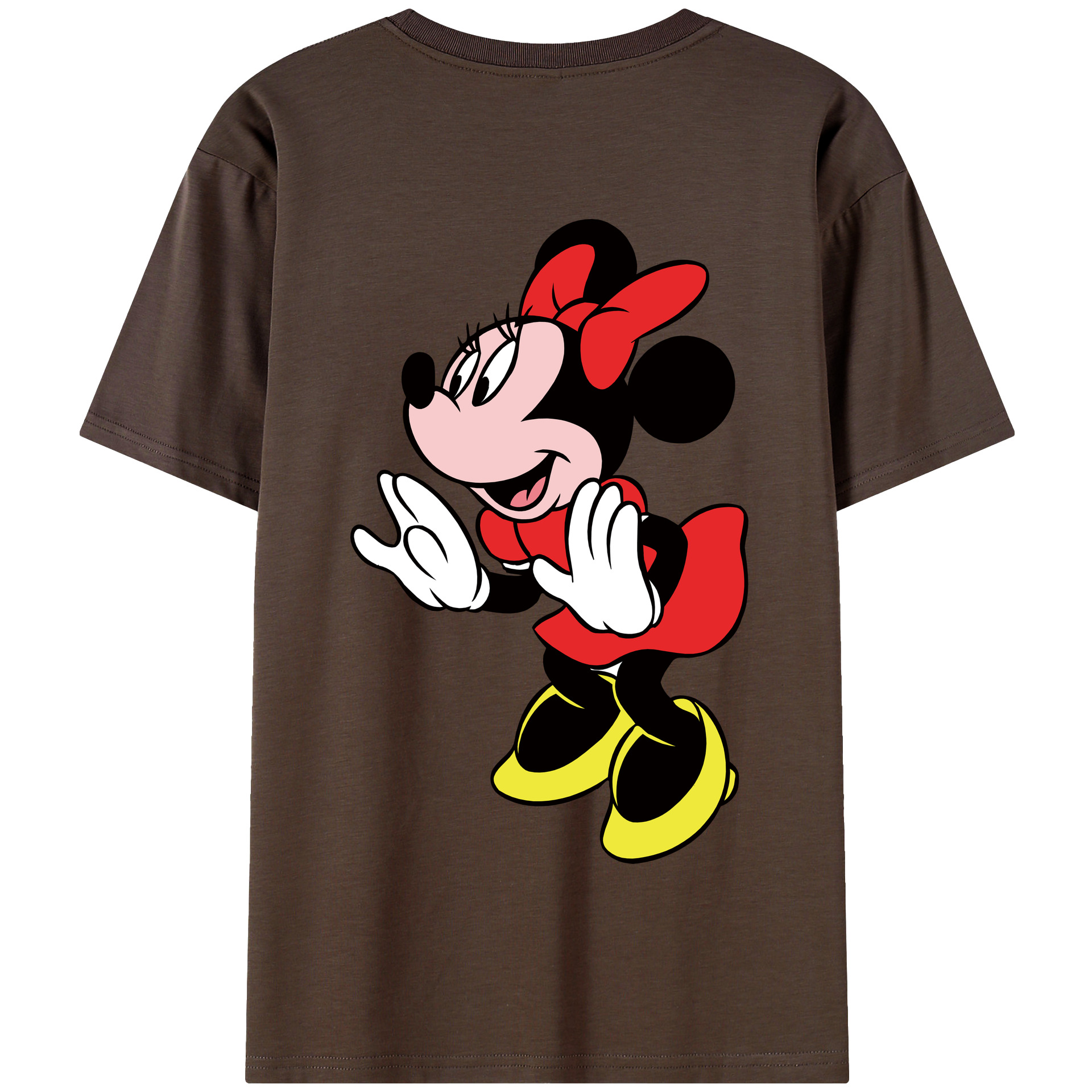（画像用） ミッキーマウス Mickey Mouse 綿100％半袖Tシャツ（背面プリント）