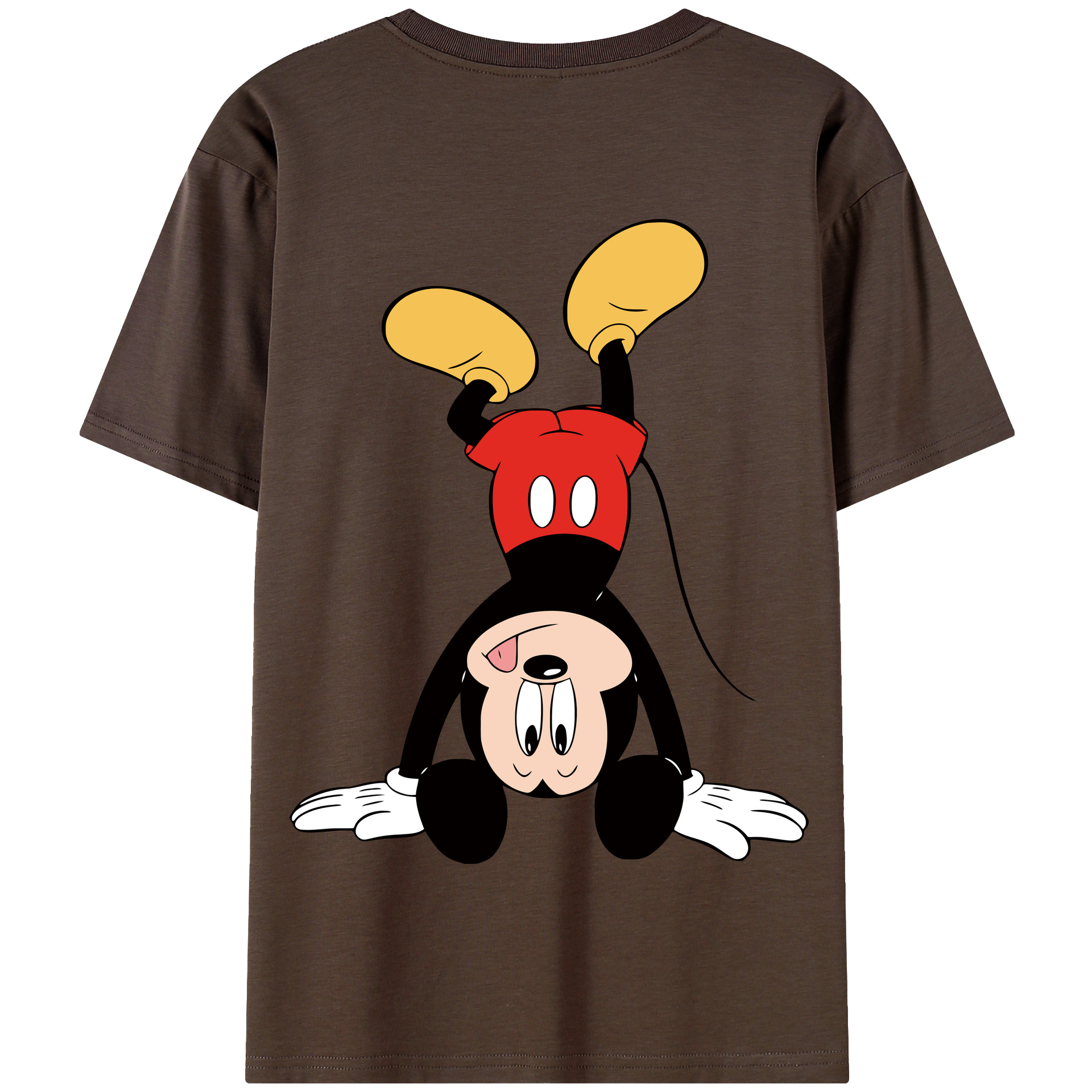 （画像用） ミッキーマウス Mickey Mouse 綿100％半袖Tシャツ（背面プリント）