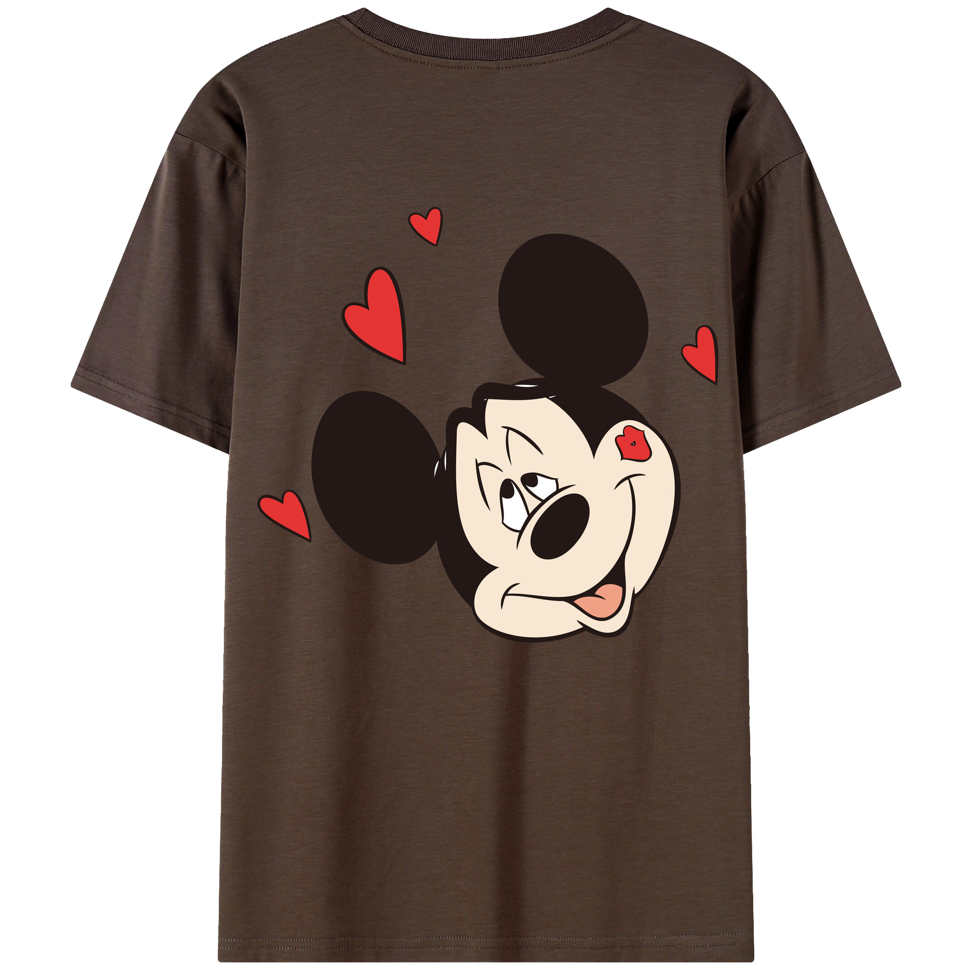 （画像用） ミッキーマウス Mickey Mouse 綿100％半袖Tシャツ（背面プリント）