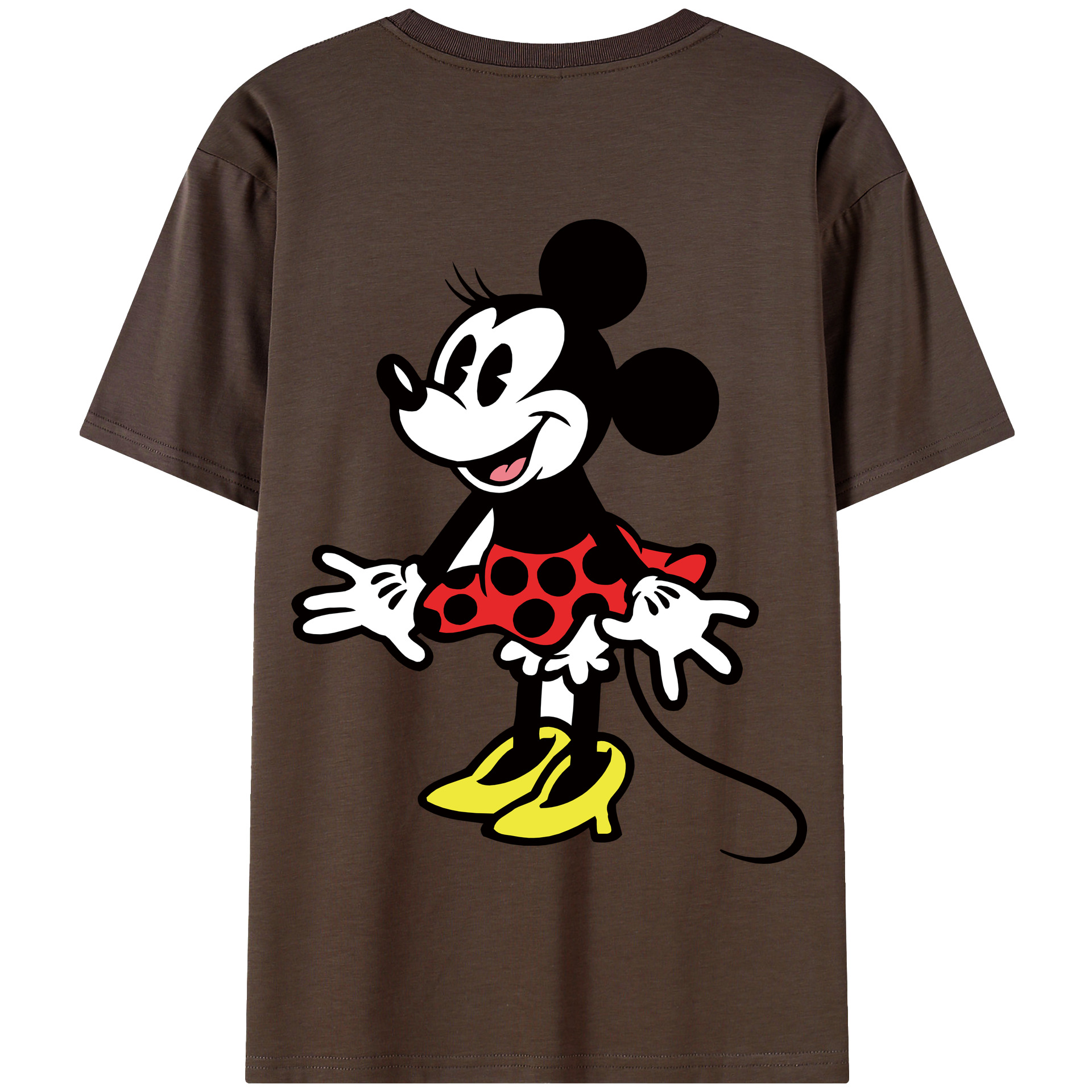 （画像用） ミッキーマウス Mickey Mouse 綿100％半袖Tシャツ（背面プリント）