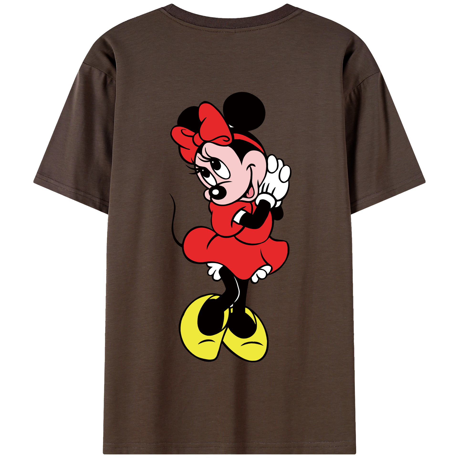 （画像用） ミッキーマウス Mickey Mouse 綿100％半袖Tシャツ（背面プリント）