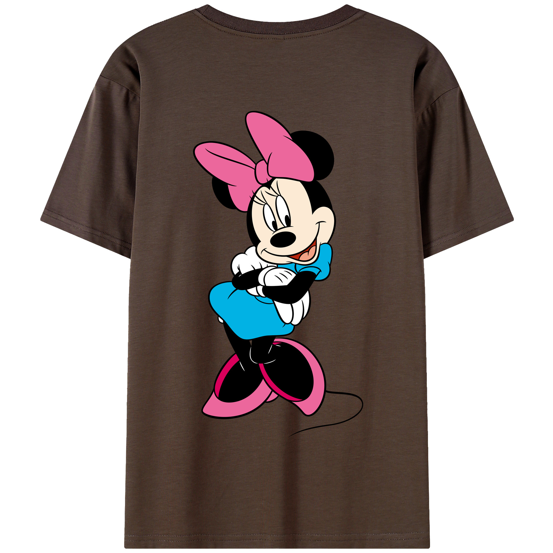 （画像用） ミッキーマウス Mickey Mouse 綿100％半袖Tシャツ（背面プリント）