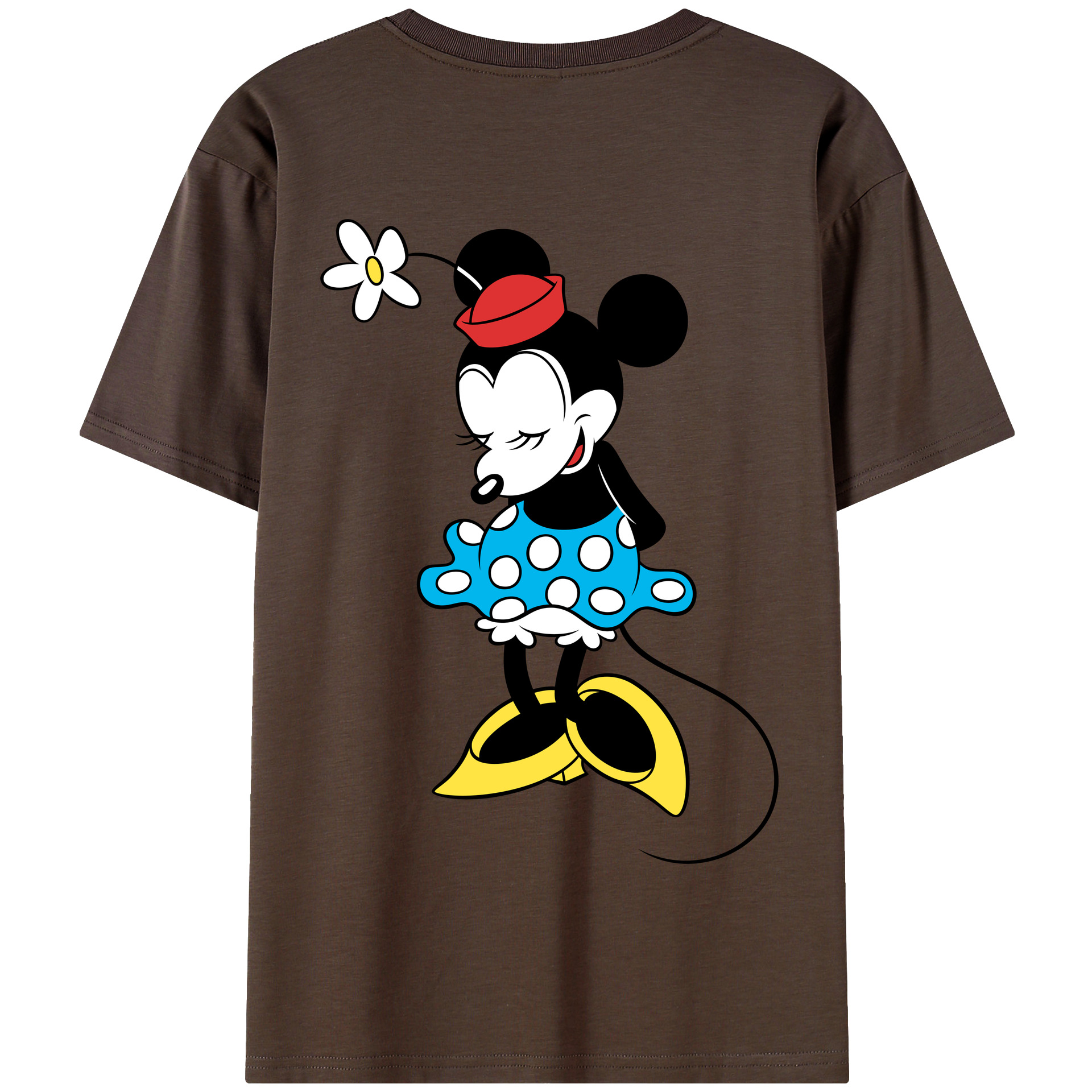 （画像用） ミッキーマウス Mickey Mouse 綿100％半袖Tシャツ（背面プリント）