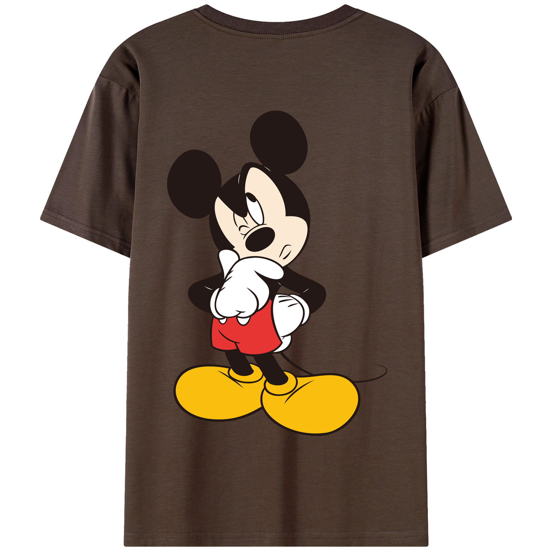 （画像用） ミッキーマウス Mickey Mouse 綿100％半袖Tシャツ（背面プリント）