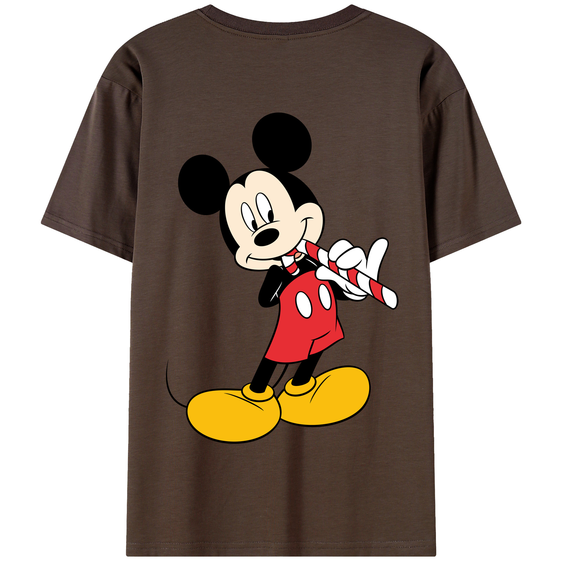 （画像用） ミッキーマウス Mickey Mouse 綿100％半袖Tシャツ（背面プリント）