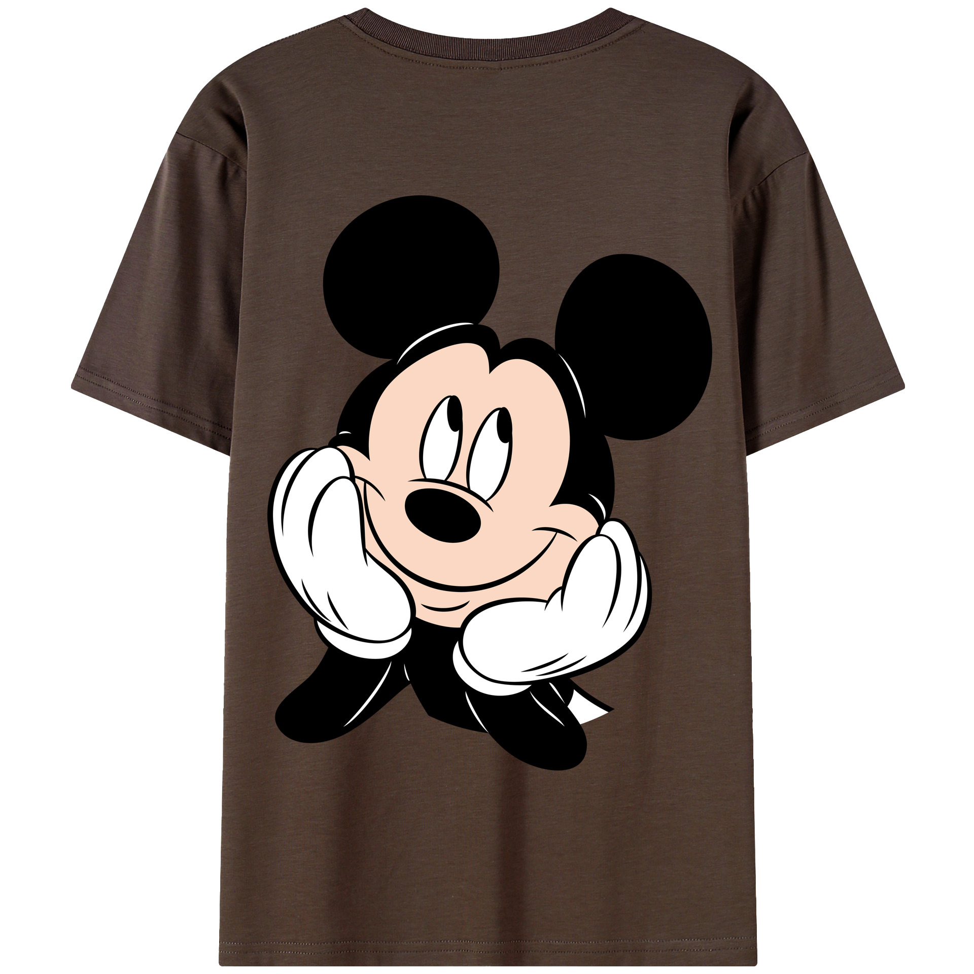 （画像用） ミッキーマウス Mickey Mouse 綿100％半袖Tシャツ（背面プリント）