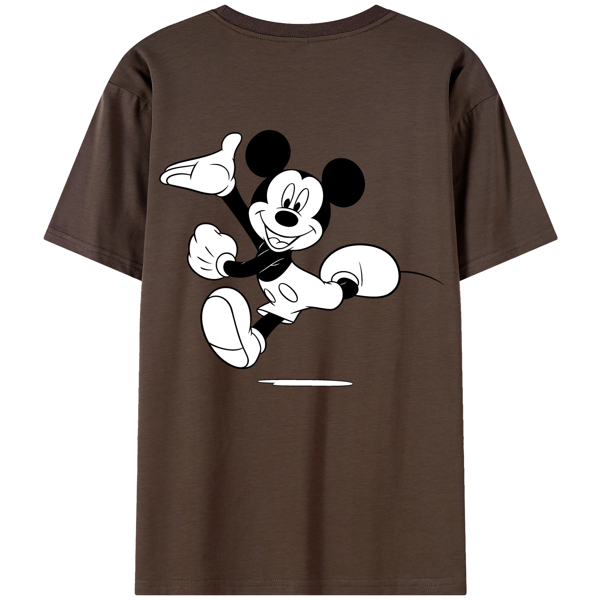 （画像用） ミッキーマウス Mickey Mouse 綿100％半袖Tシャツ（背面プリント）