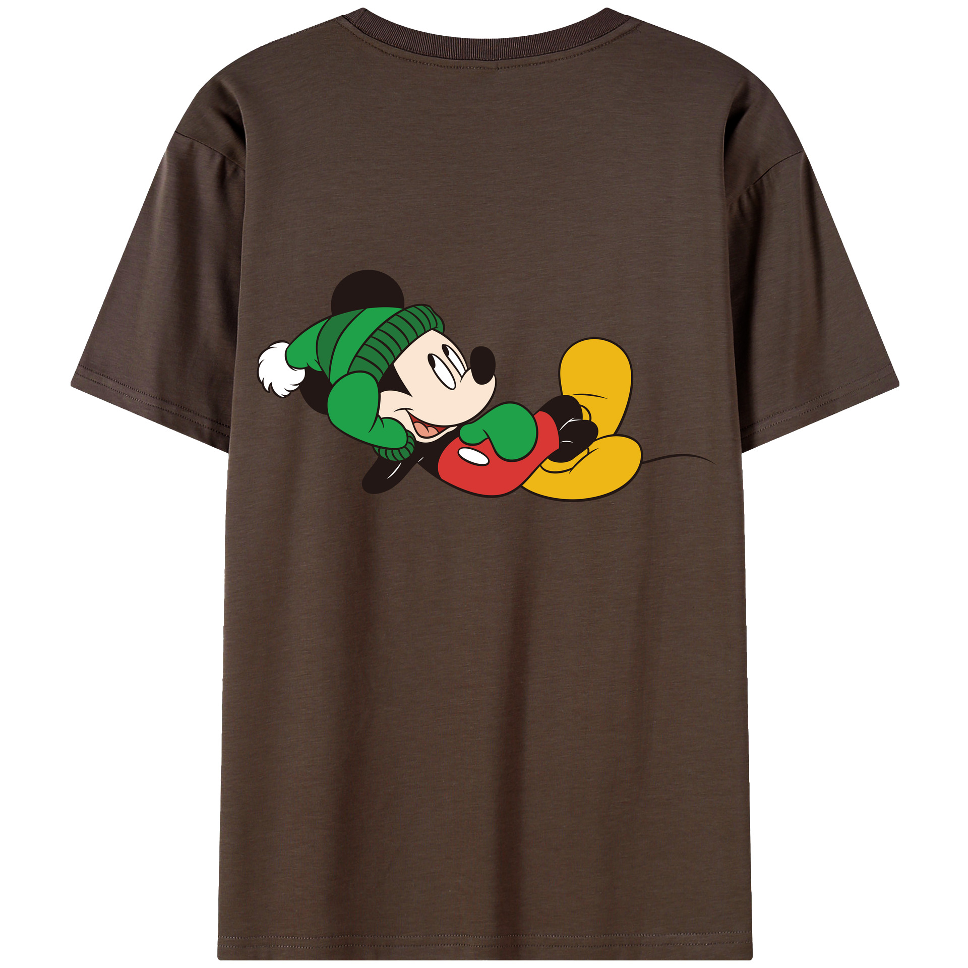 （画像用） ミッキーマウス Mickey Mouse 綿100％半袖Tシャツ（背面プリント）