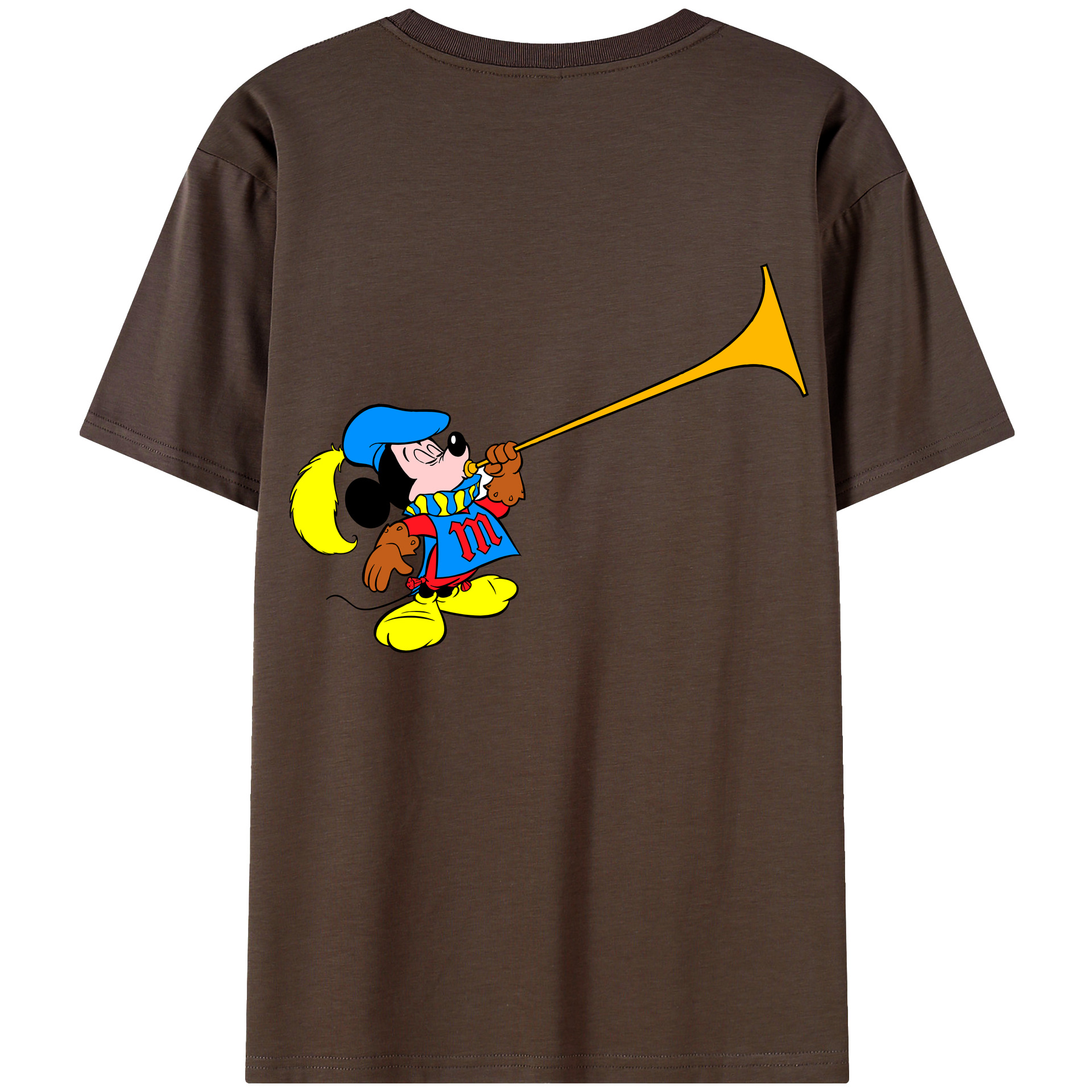 （画像用） ミッキーマウス Mickey Mouse 綿100％半袖Tシャツ（背面プリント）