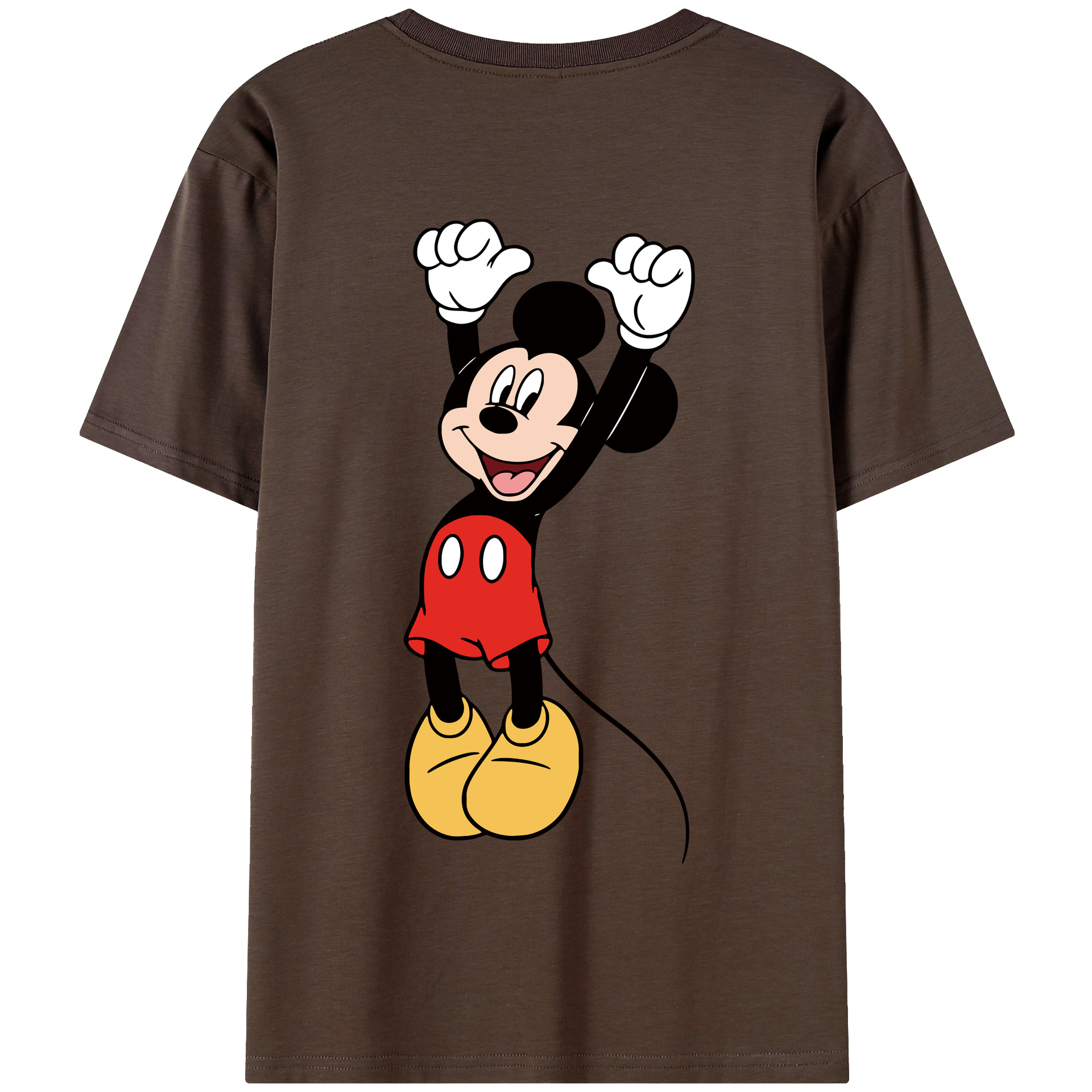 （画像用） ミッキーマウス Mickey Mouse 綿100％半袖Tシャツ（背面プリント）