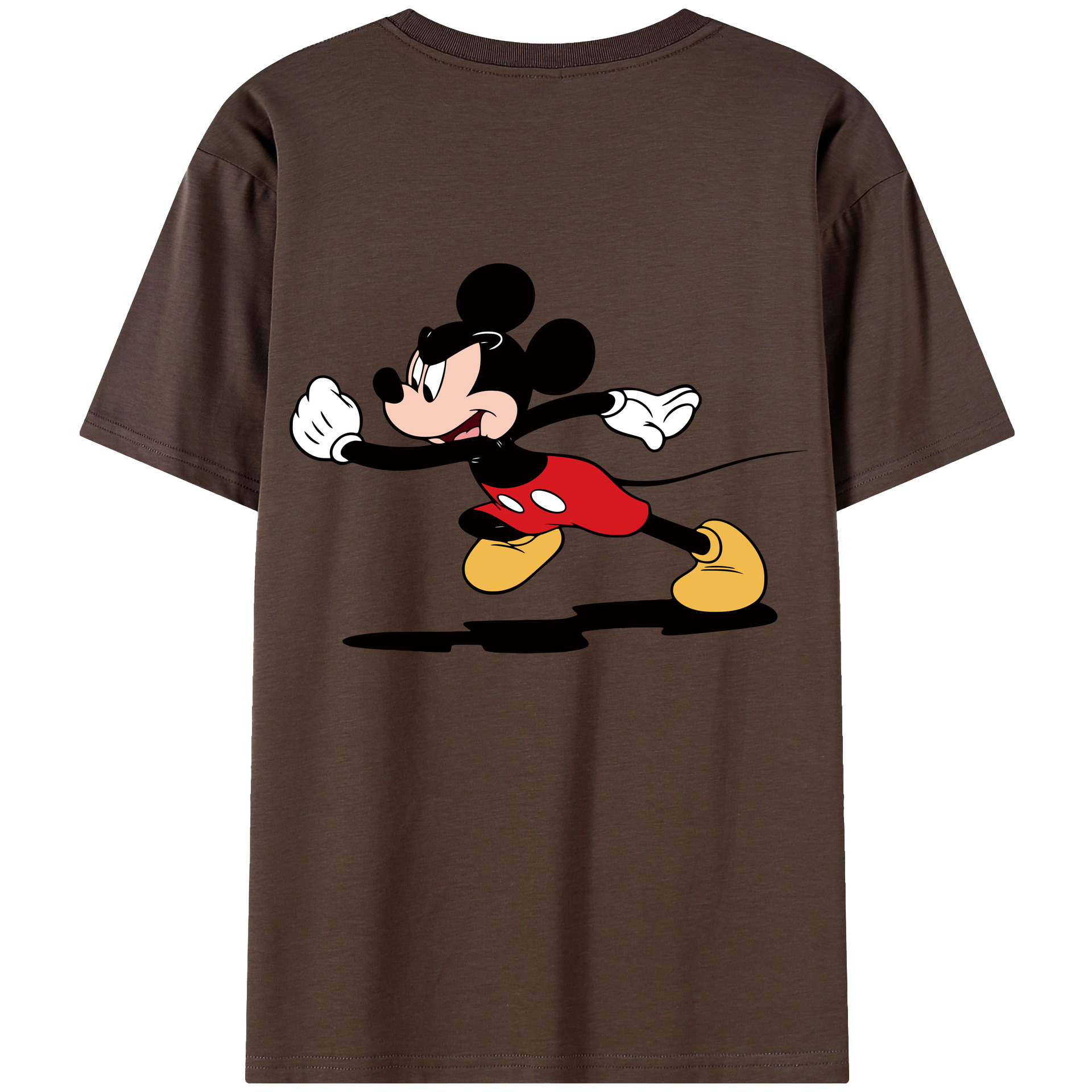 （画像用） ミッキーマウス Mickey Mouse 綿100％半袖Tシャツ（背面プリント）